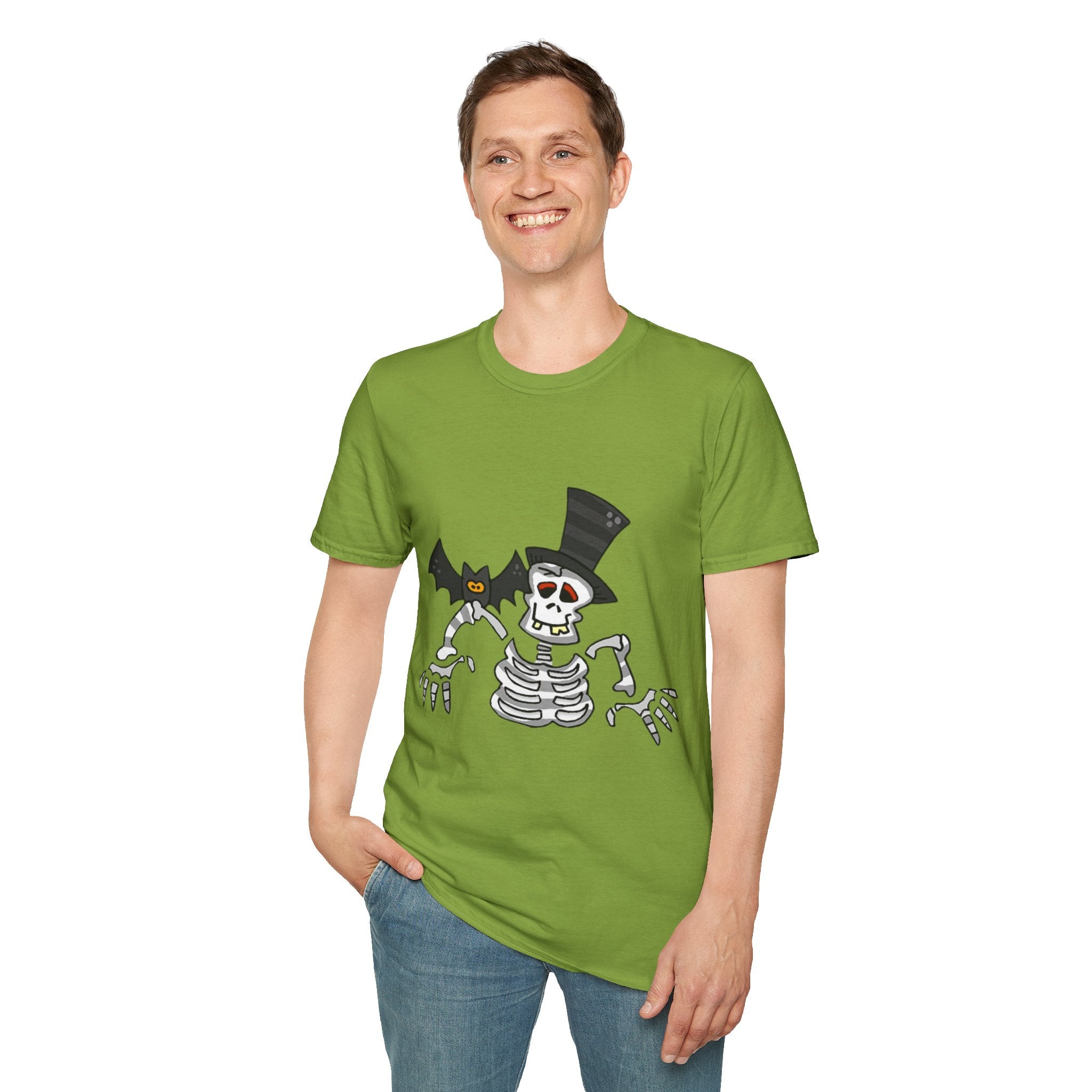 Halloween Skeleton Unisex Softstyle T-Shirt