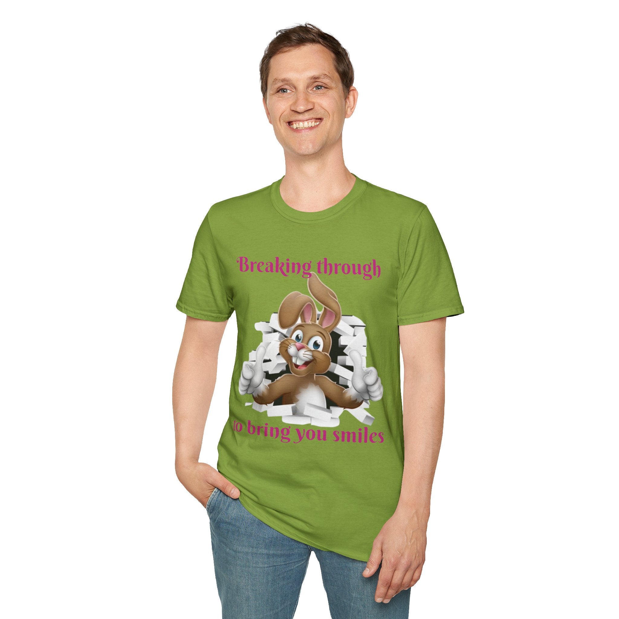 Breaking Through To Bring You Smiles Unisex Softstyle T-Shirt