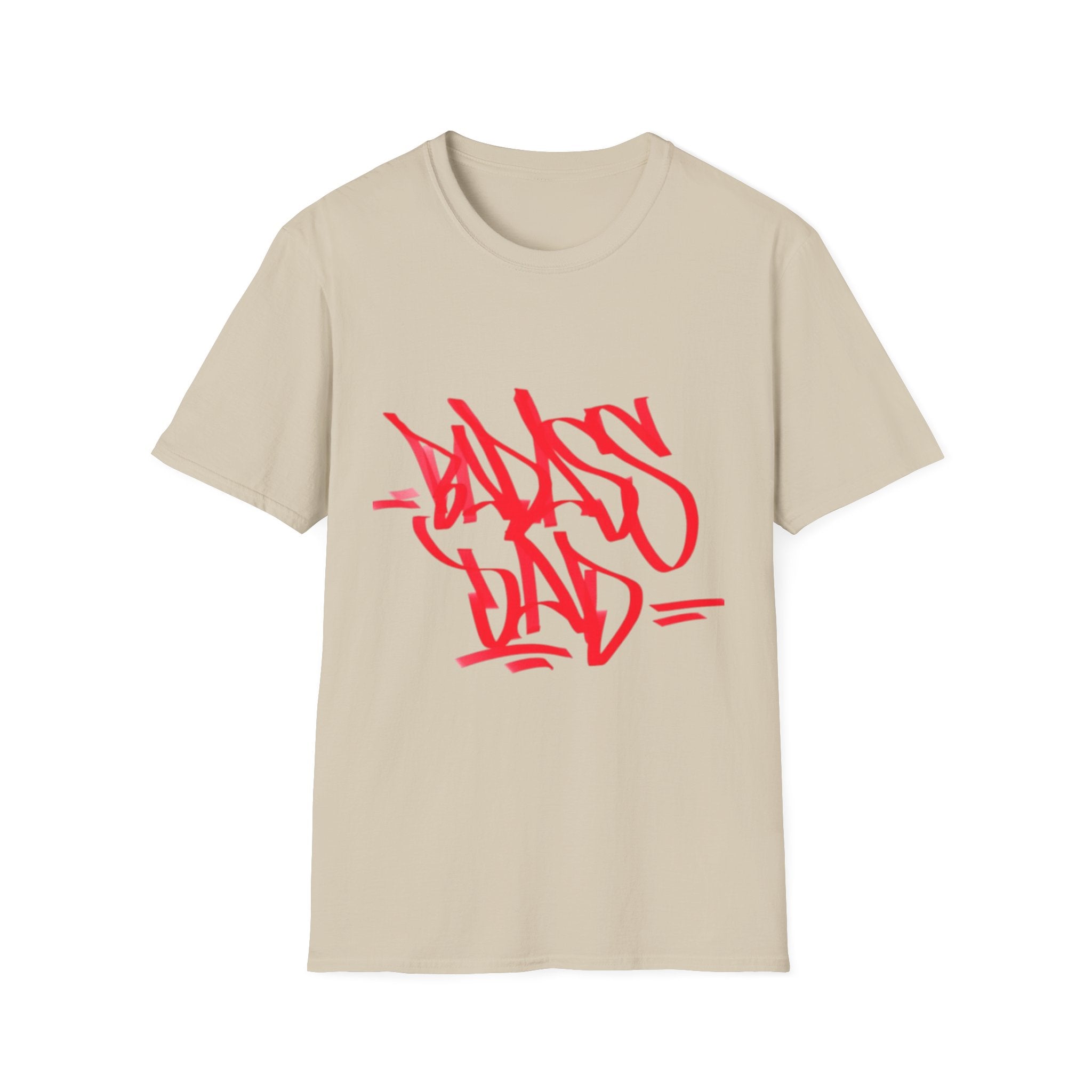 Red Graffiti Style Unisex Softstyle T-Shirt