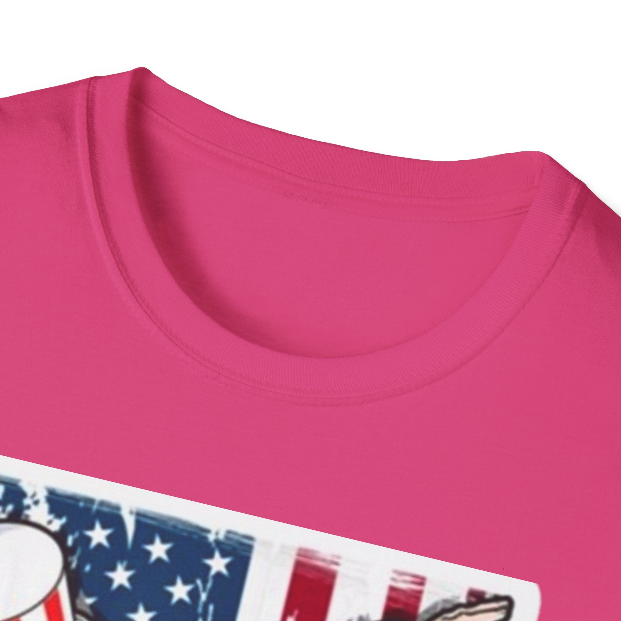 Patriotic Uncle Sam Dabbing Unisex Softstyle T-Shirt