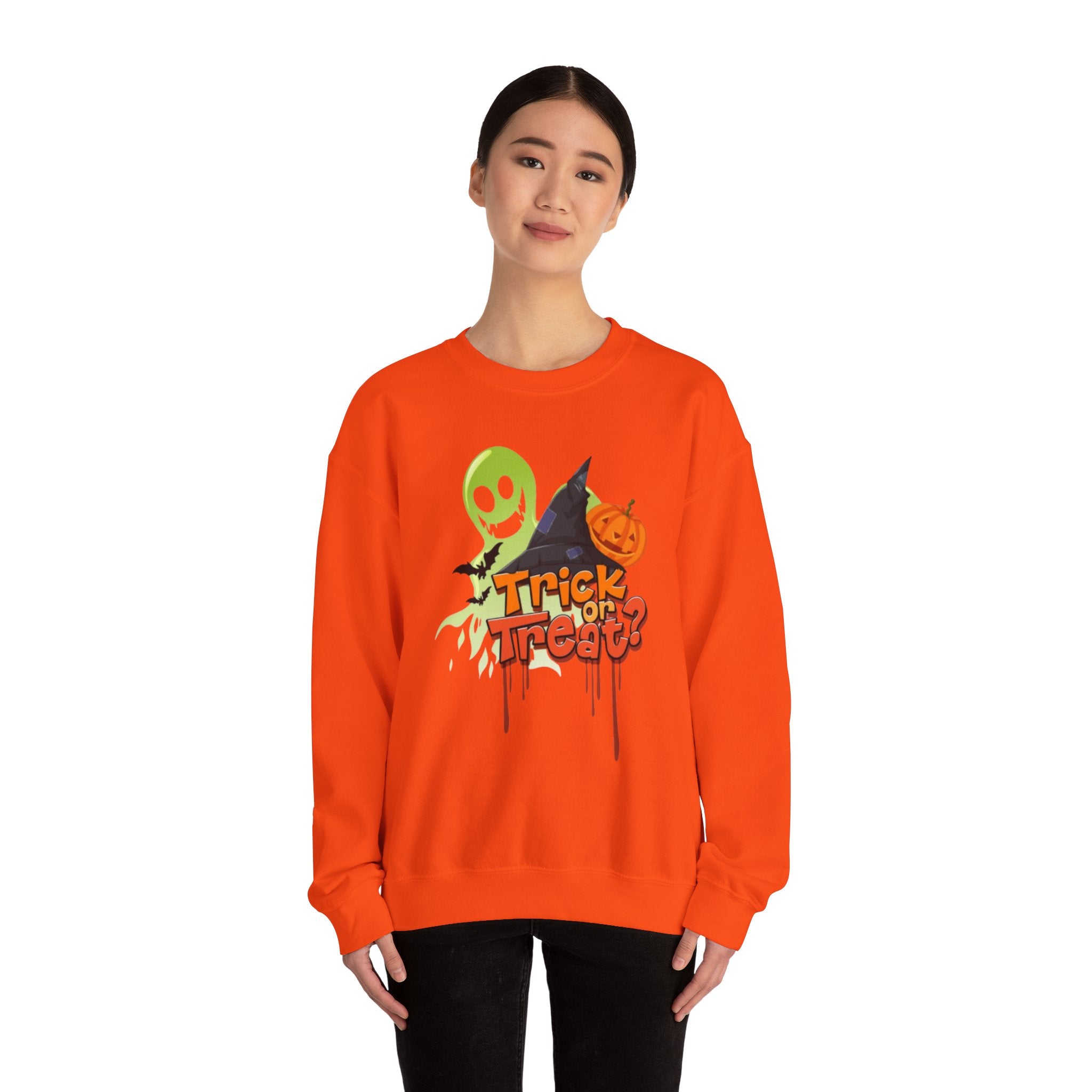 Halloween Trick or Treat Unisex Heavy Blend™ Crewneck Sweatshirt