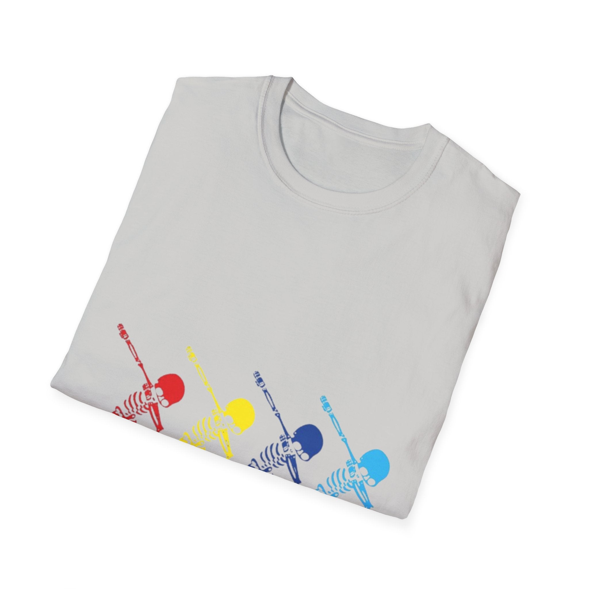 Dabbing Halloween Skeleton Dance Unisex Softstyle T-Shirt