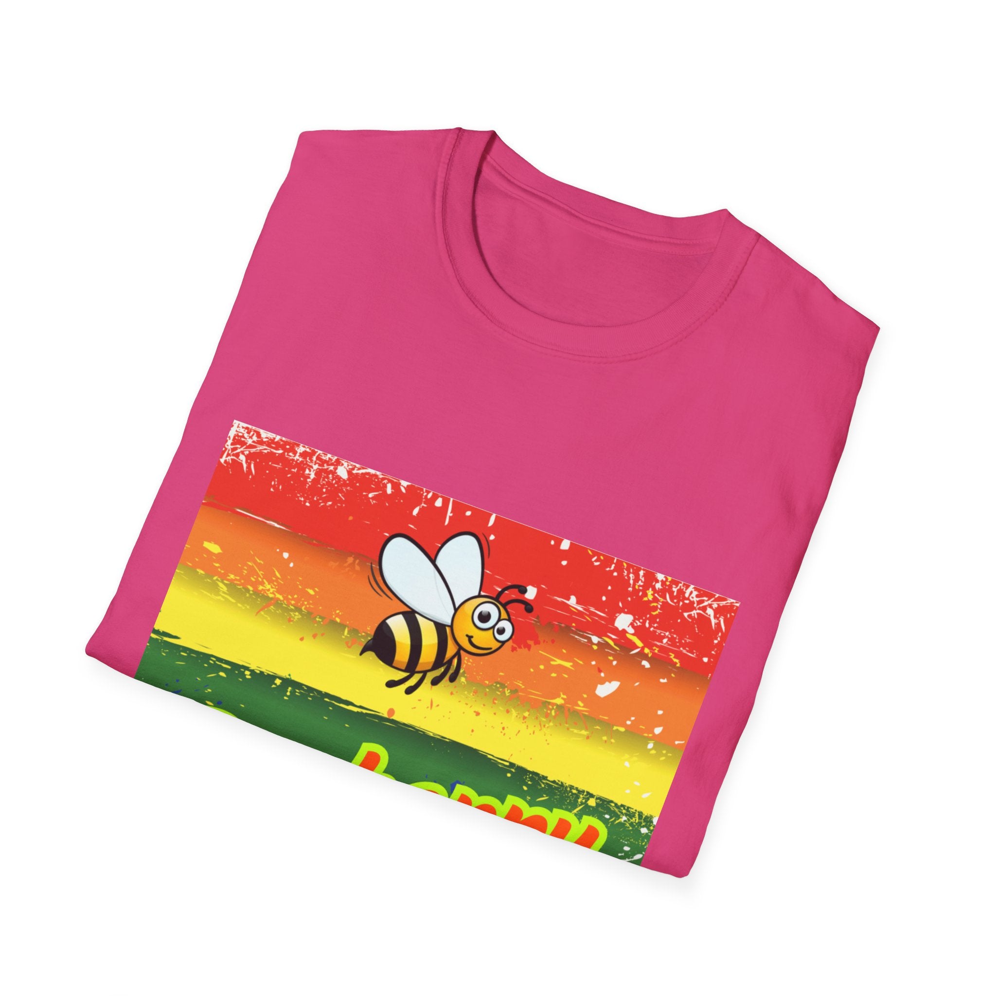 Bee Happy Unisex Softstyle T-Shirt