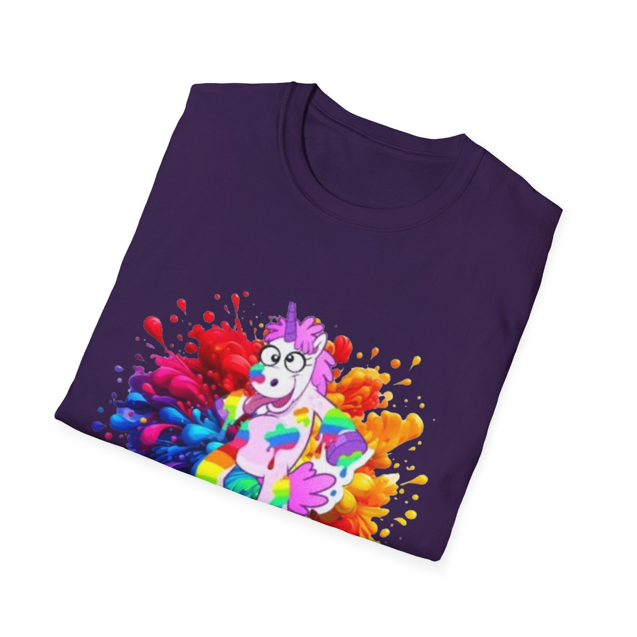 Drunk With Color Unicorn Unisex Softstyle T-Shirt