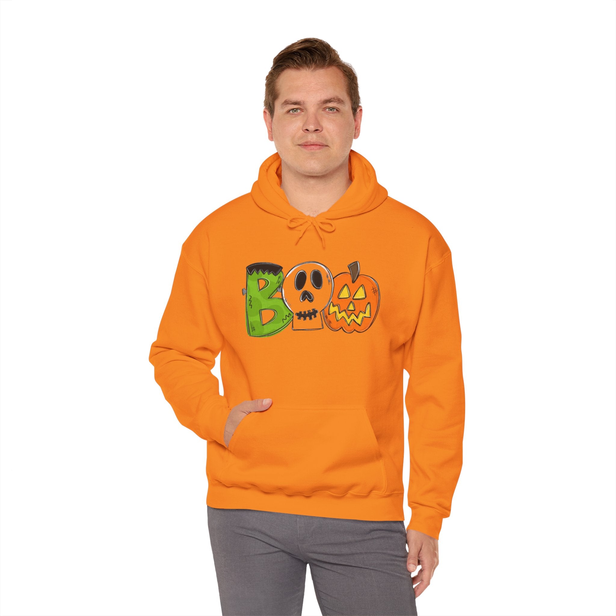 Halloween Boo Unisex Heavy Blend™ Hooded Sweatshirt