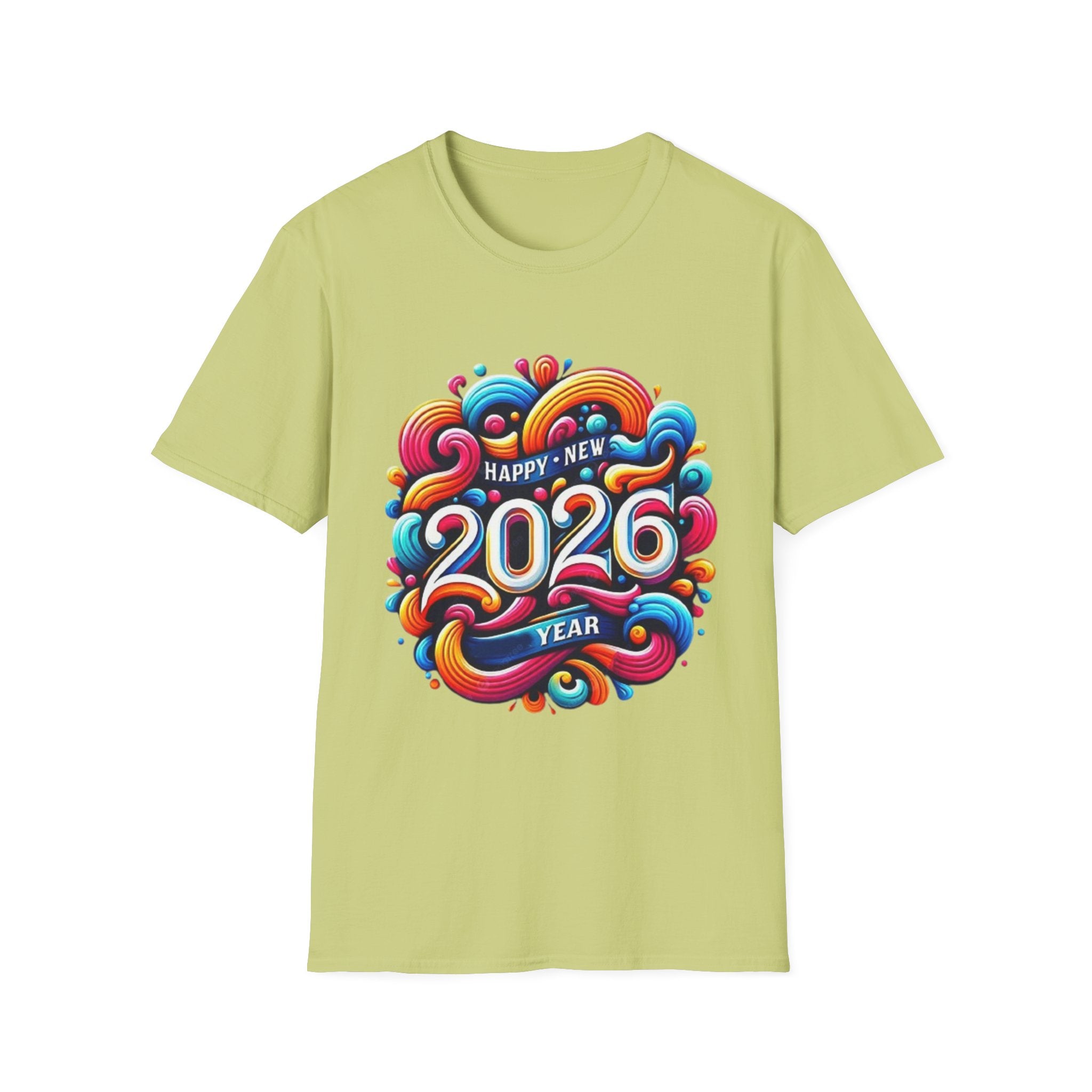 2026 Happy New Year Unisex Softstyle T-Shirt