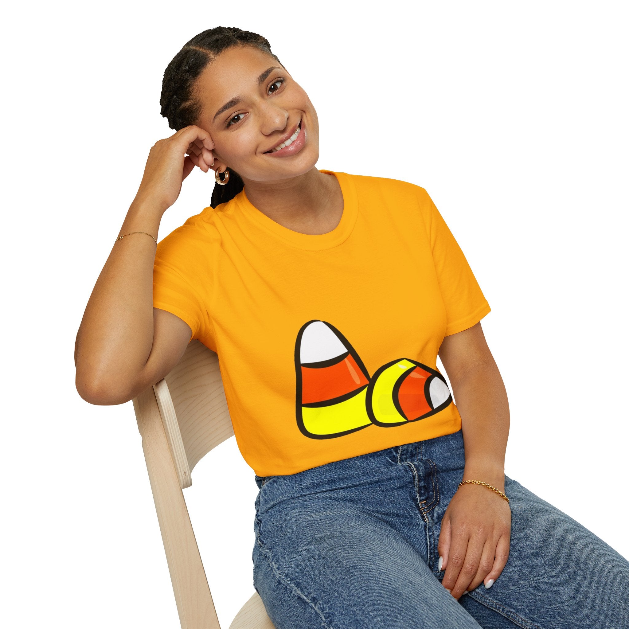 Halloween Candy Corn Unisex Softstyle T-Shirt