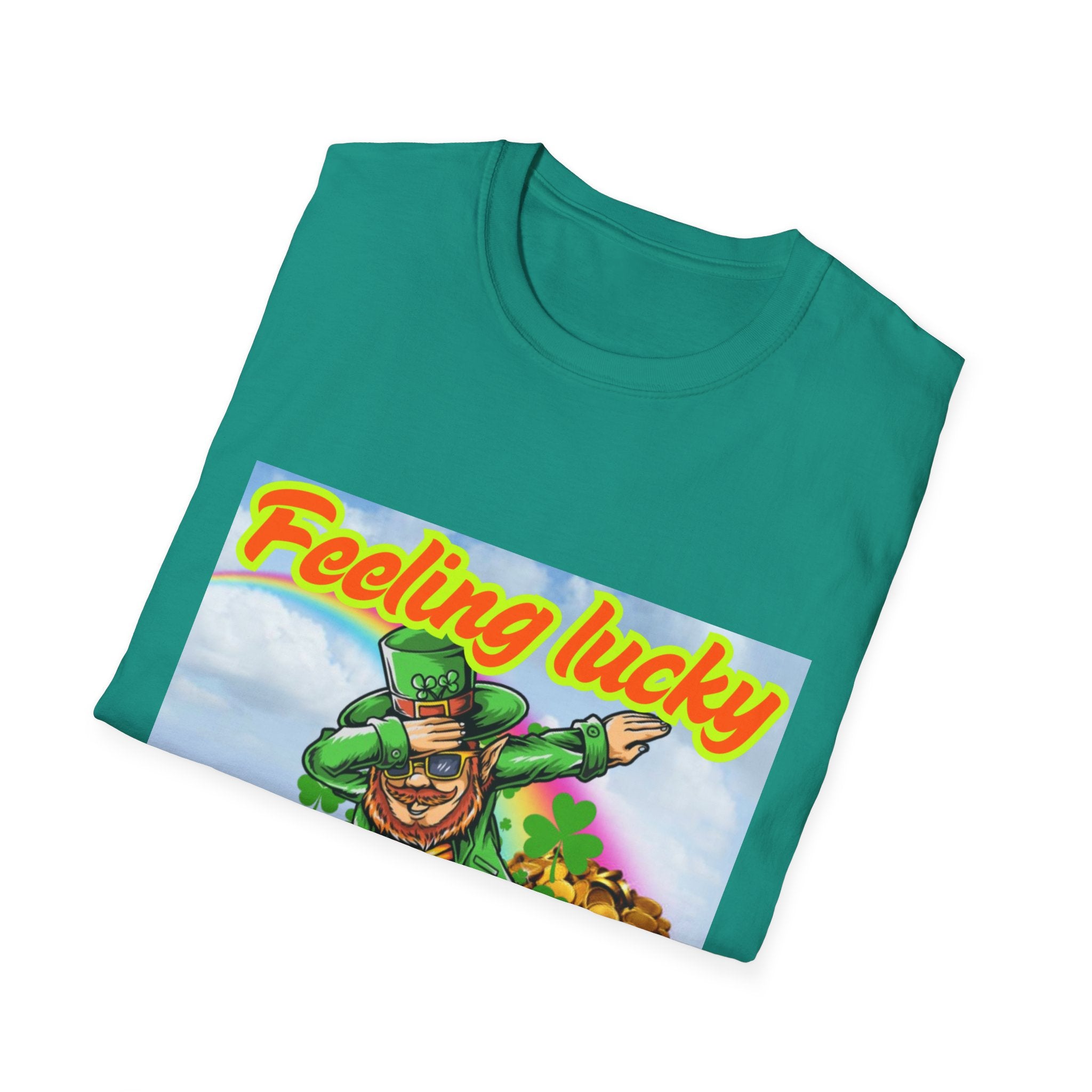 Feeling Lucky And Ready To Groove! Unisex Softstyle T-Shirt