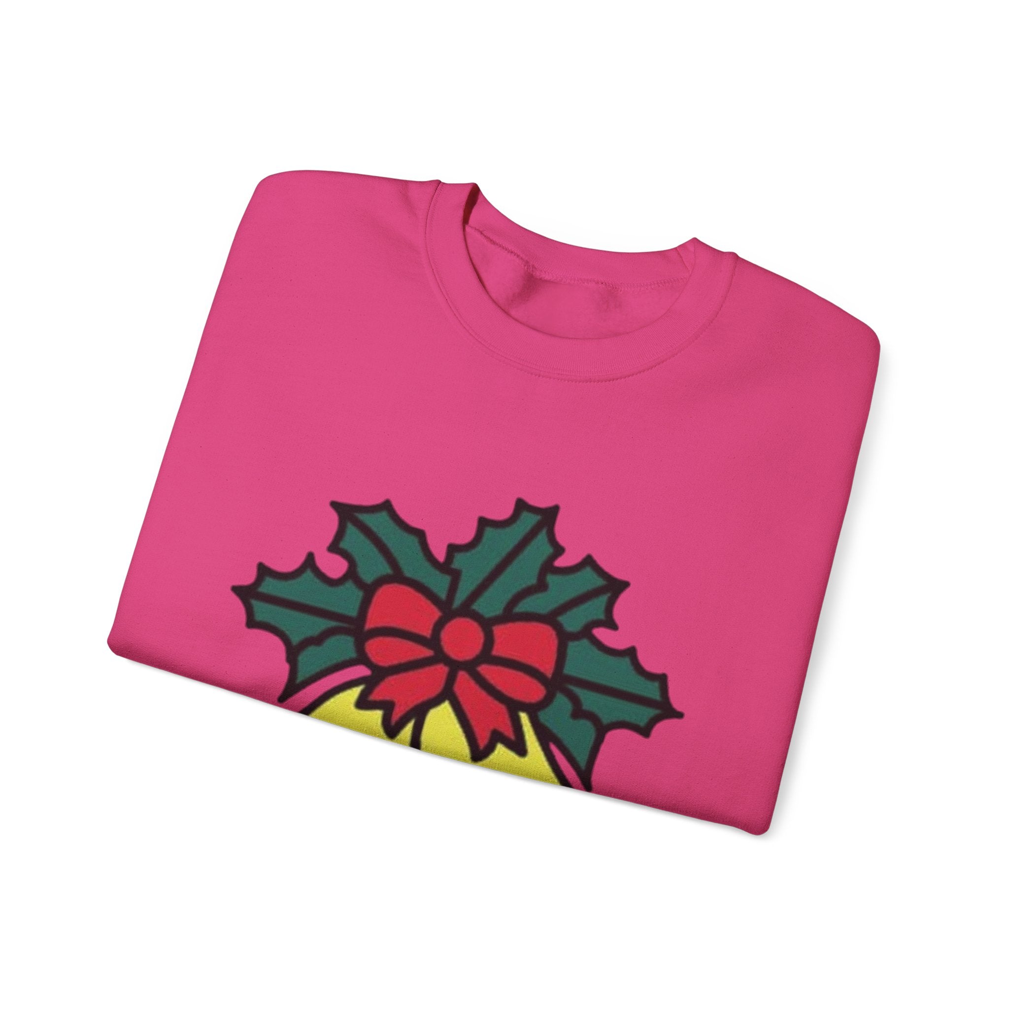 Festive Holiday Bells & Holly Unisex Heavy Blend™ Crewneck Sweatshirt