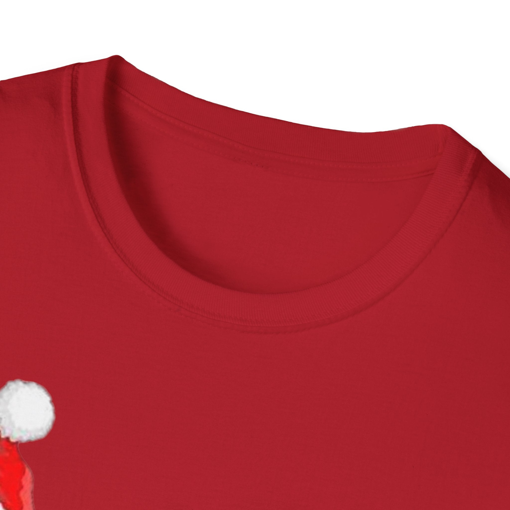 Christmas Santa and Reindeer Unisex Softstyle T-Shirt
