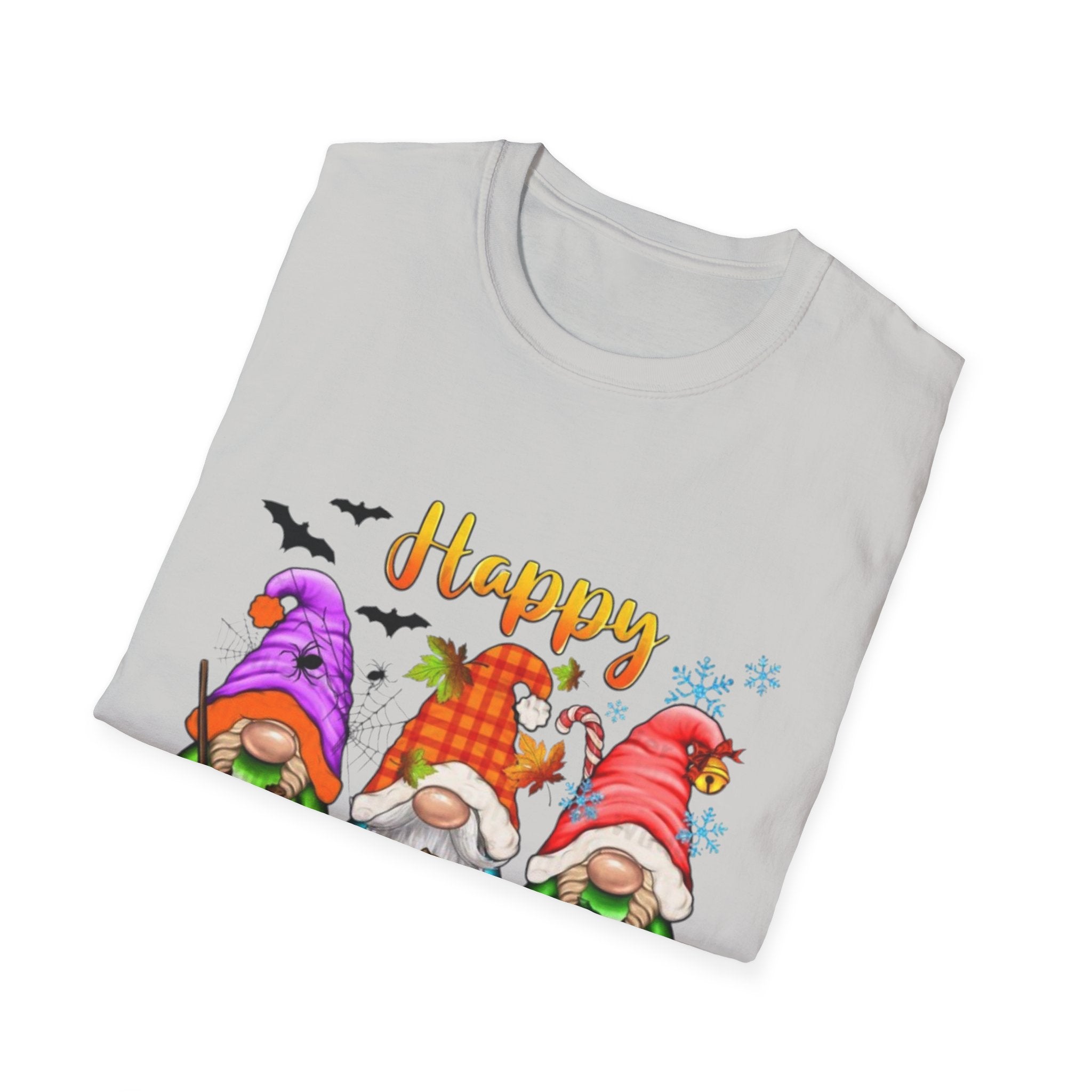 Happy Hallothanksmas Gnome Unisex Softstyle T-Shirt