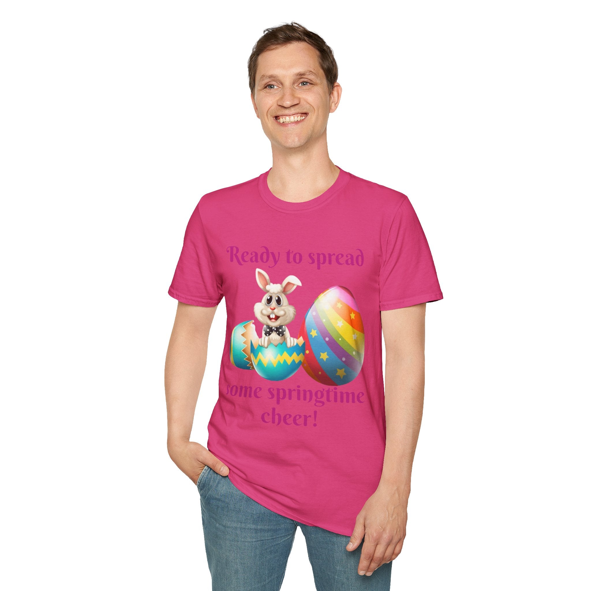 Ready To Spread Some Springtime Cheer Bunny Unisex Softstyle T-Shirt