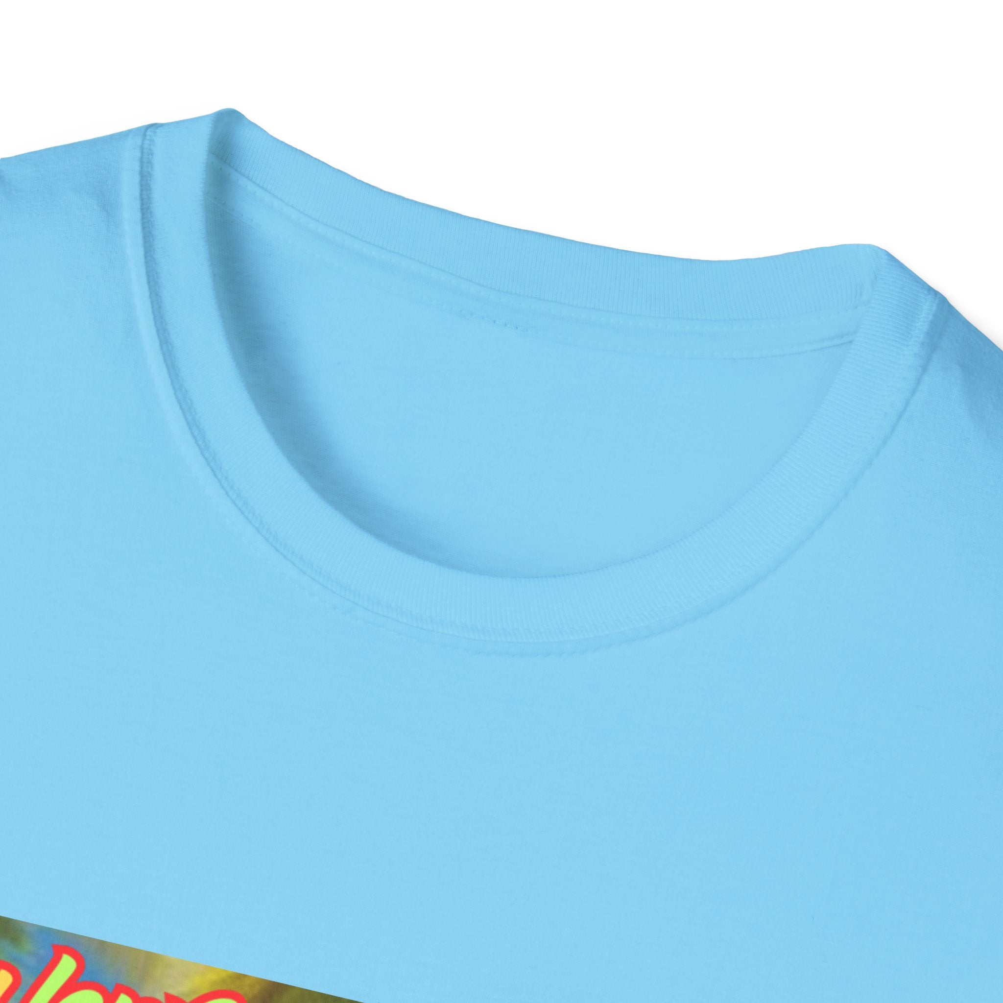 Lucky Leprechaun Enjoying Tropical Fruitiness! Unisex Softstyle T-Shirt