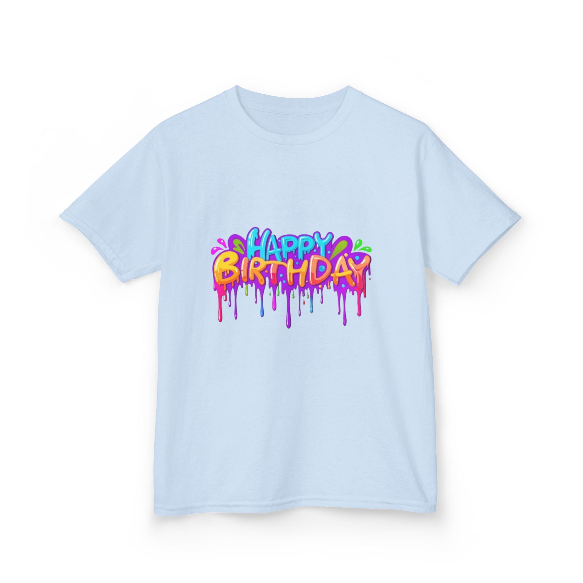 Happy Birthday Kids Heavy Cotton™ Short Sleeve T-Shirt Personalize It!
