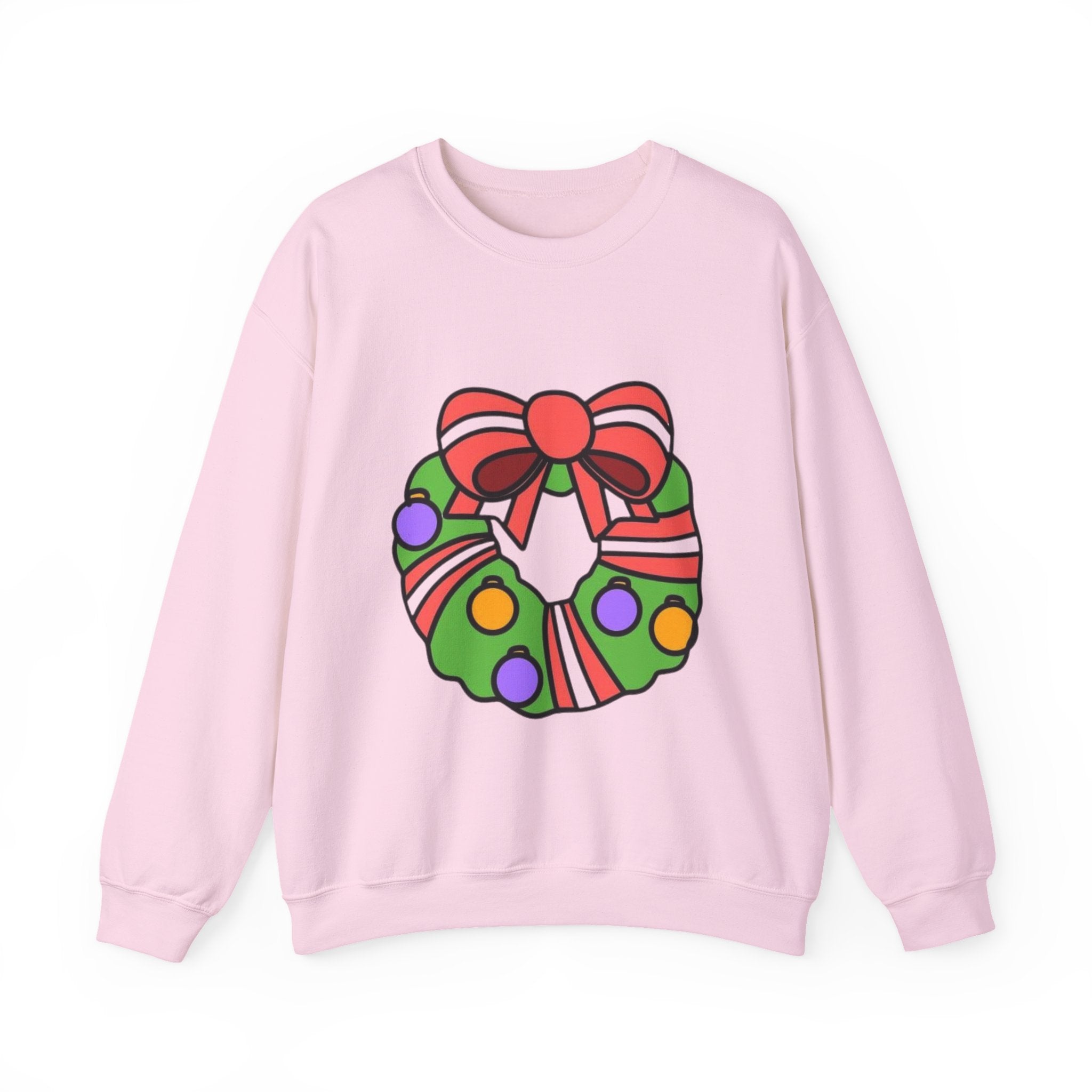 Holiday Wreath Unisex Heavy Blend™ Crewneck Sweatshirt