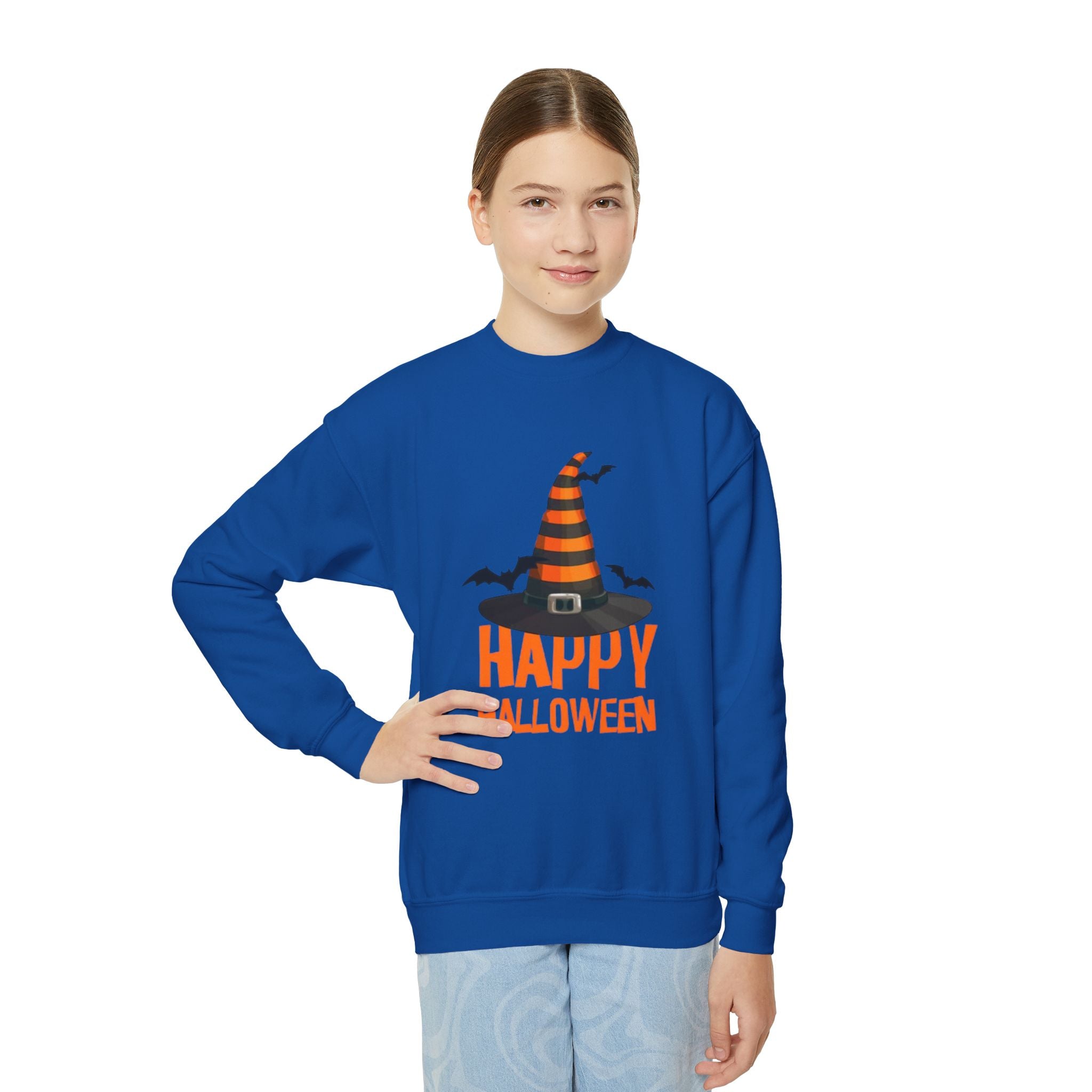 Happy Halloween Youth Crewneck Sweatshirt