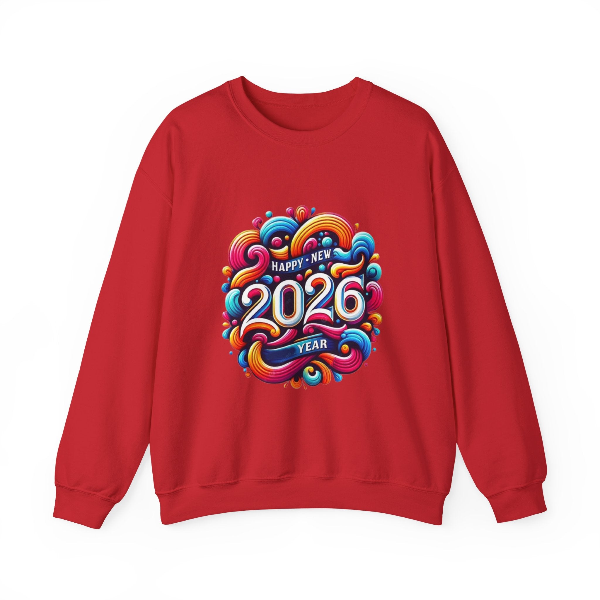 2026 Colorful New Year Unisex Heavy Blend™ Crewneck Sweatshirt