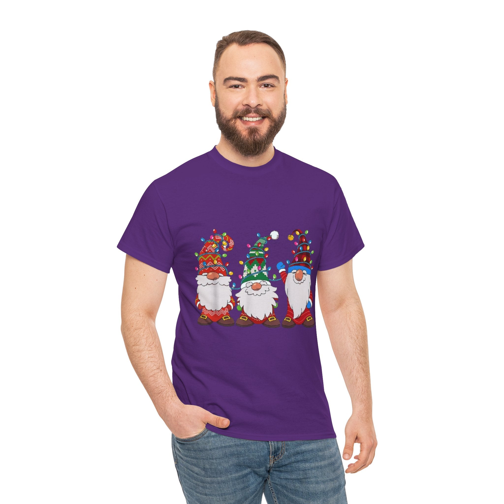 Christmas Gnome Unisex Heavy Cotton T-Shirt