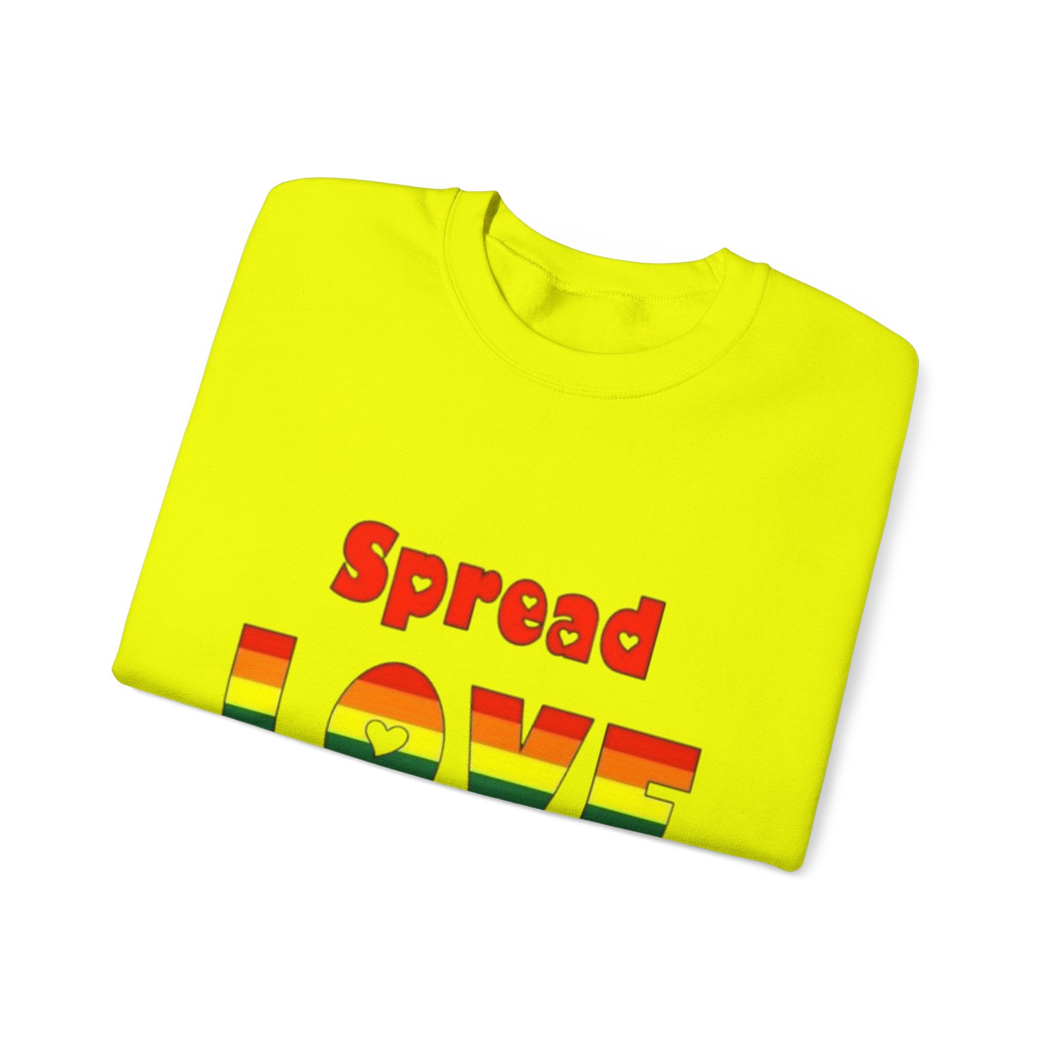 Spread Love Not Hate Unisex Crewneck Sweatshirt