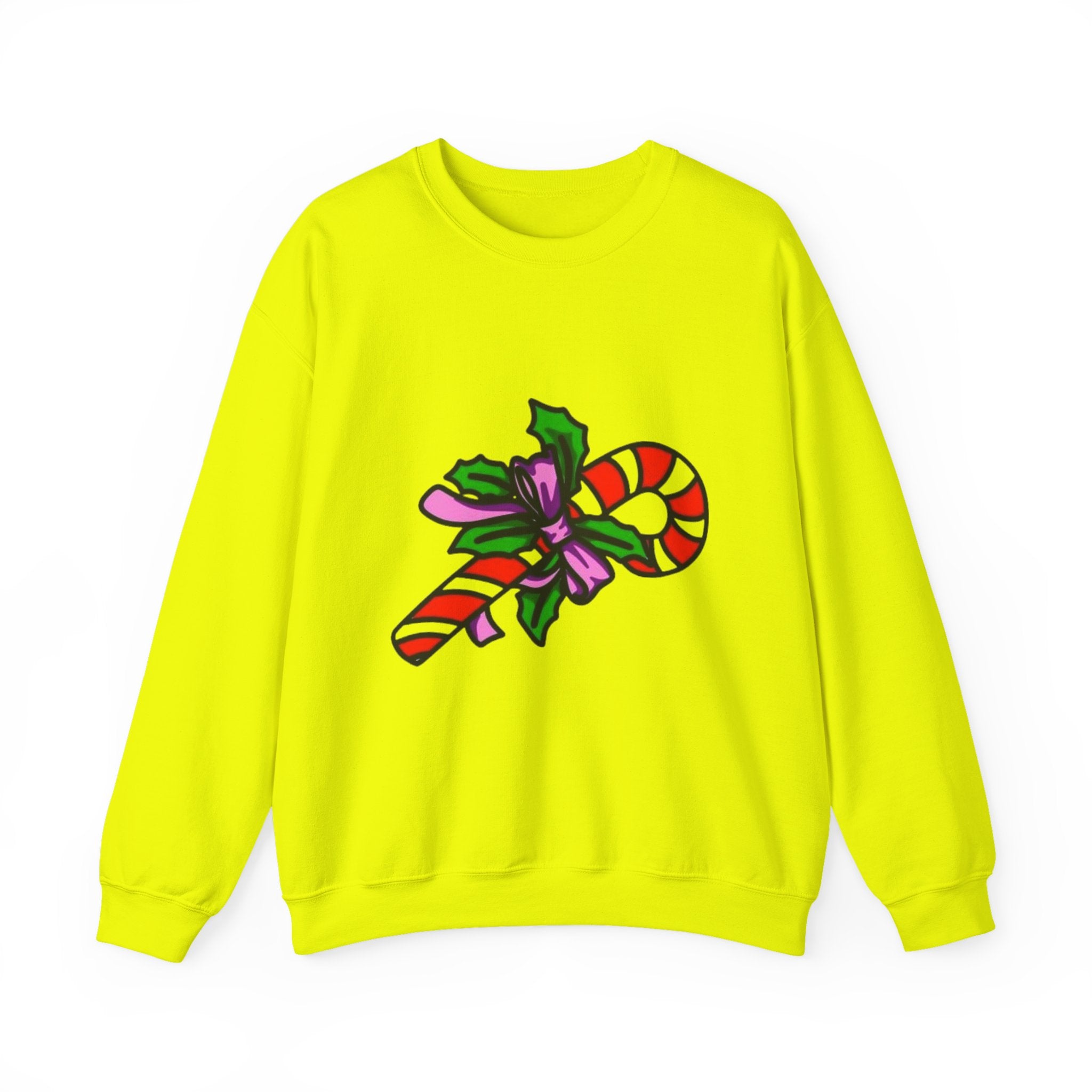Festive Candy Cane Unisex Heavy Blend™ Crewneck Sweatshirt