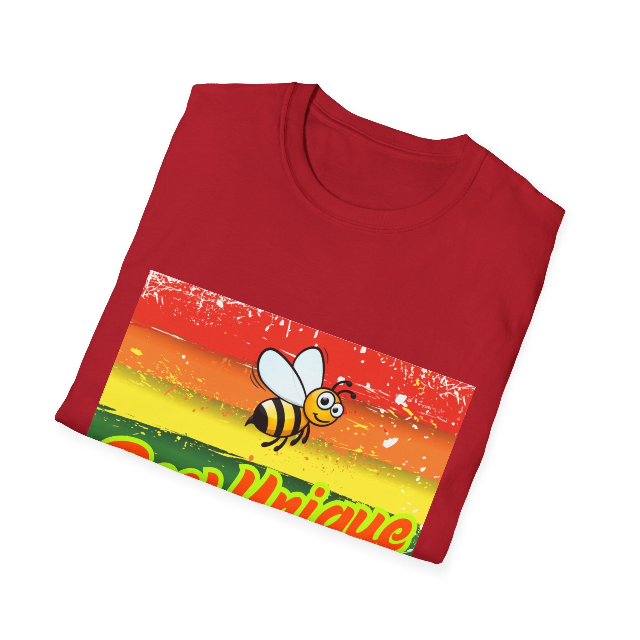 Bee Unique Rainbow Unisex Softstyle T-Shirt