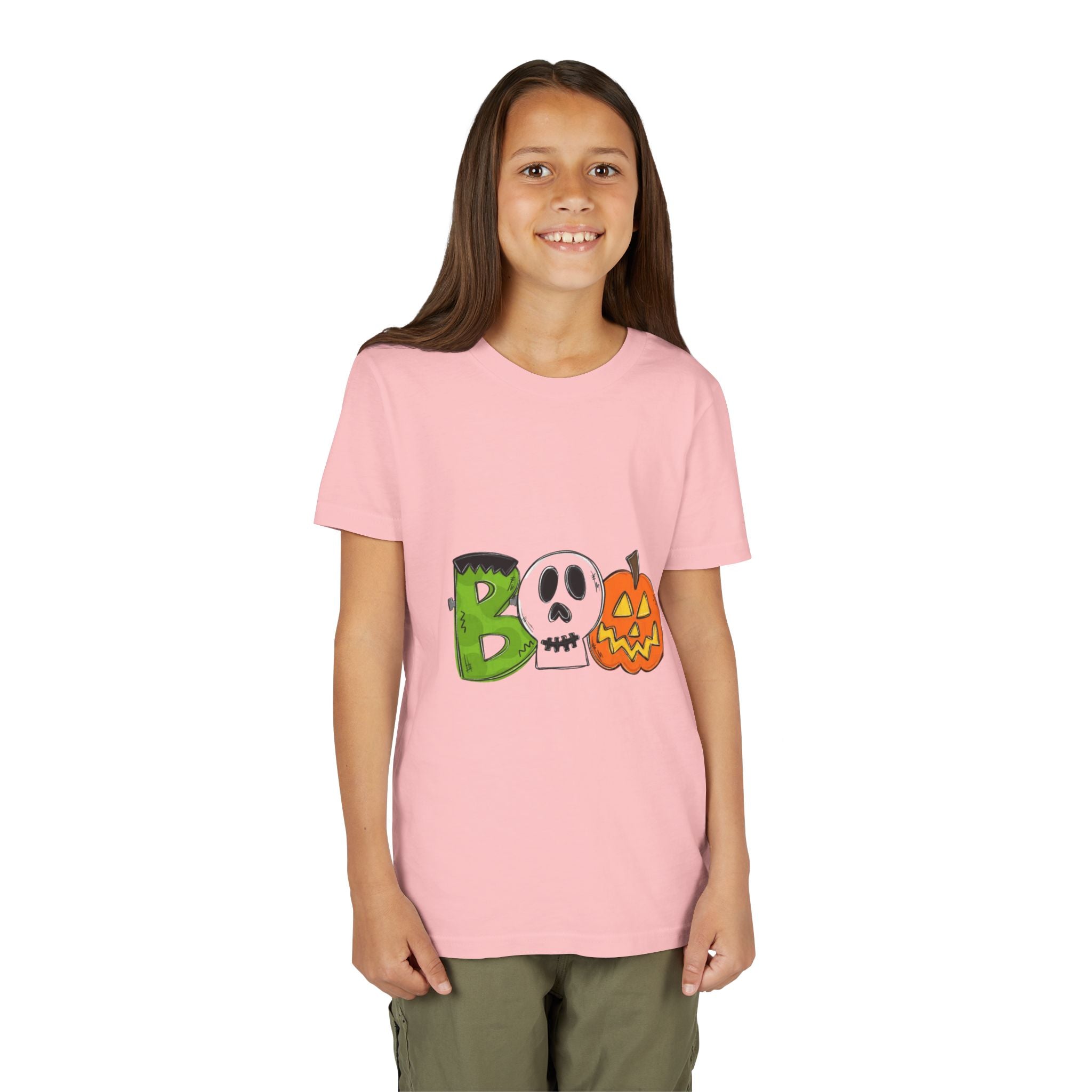 Halloween Boo Youth Short Sleeve T-Shirt