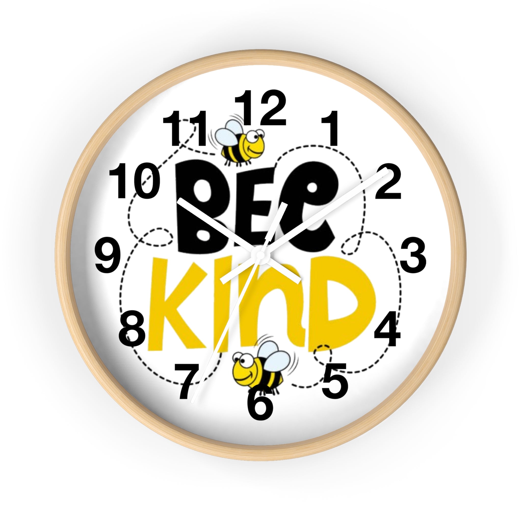 Bee Kind Inspirational Wall Clock