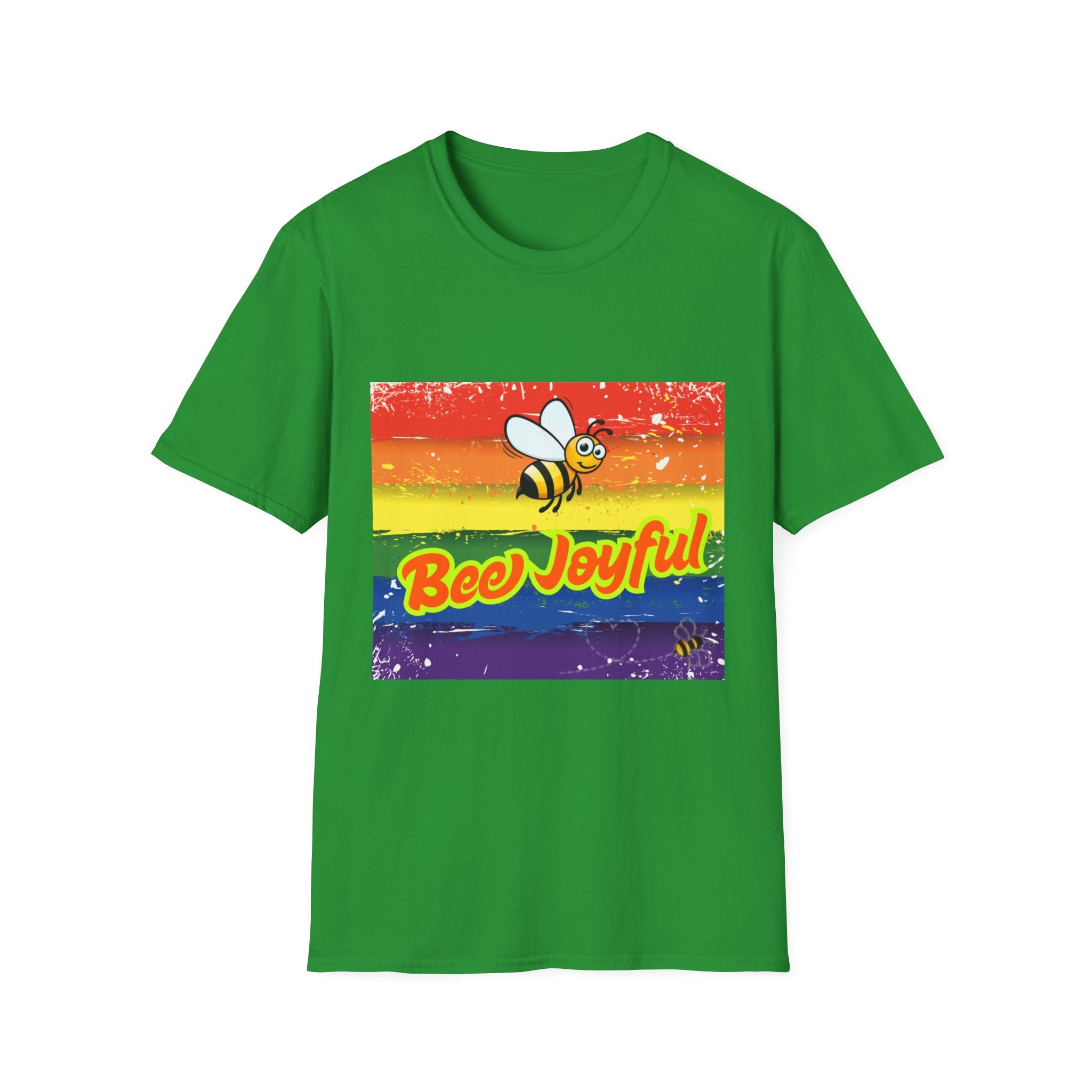 Bee Joyful Rainbow Unisex Softstyle T-Shirt