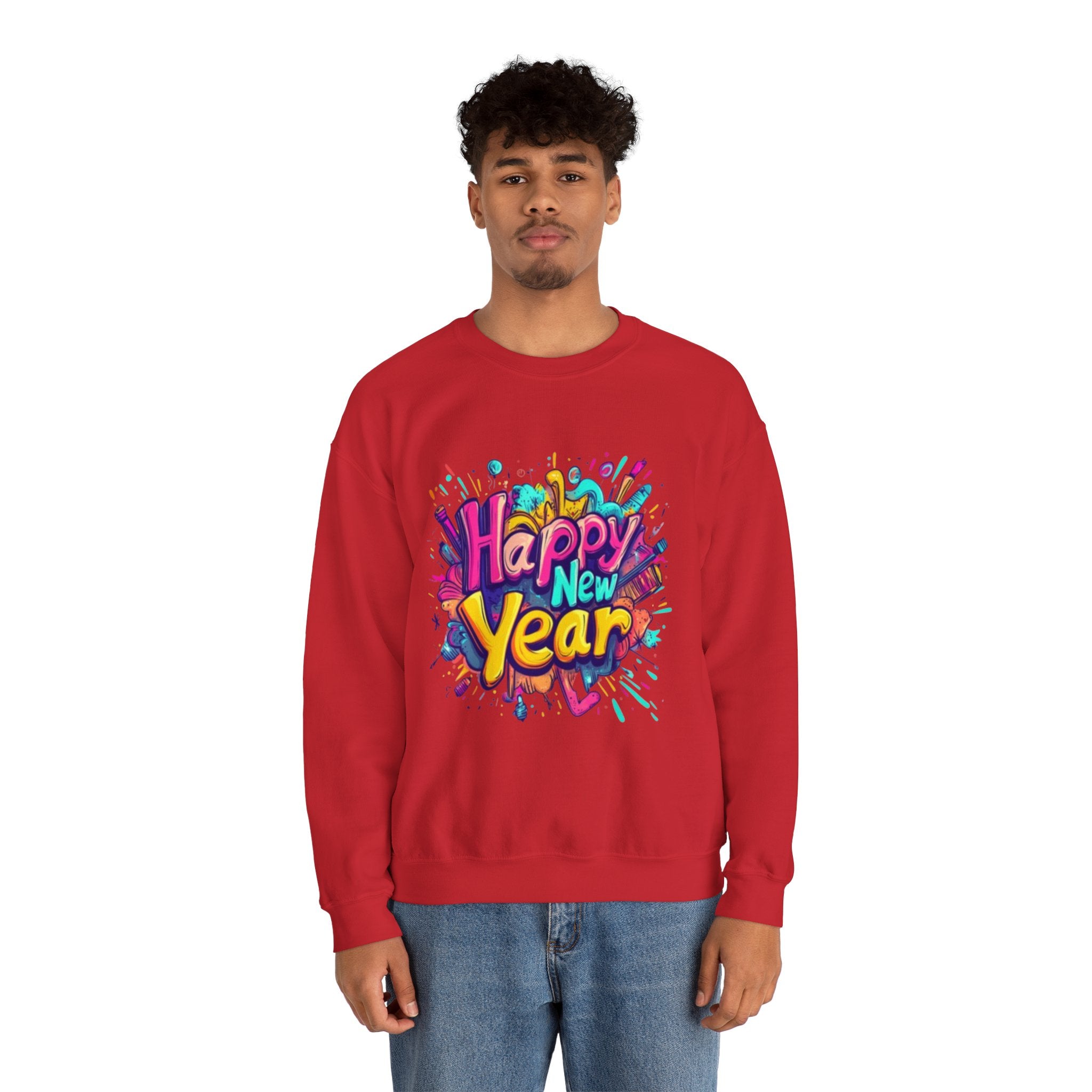 2026 Happy New Year DOUBLE SIDED Unisex Heavy Blend™ Crewneck Sweatshirt