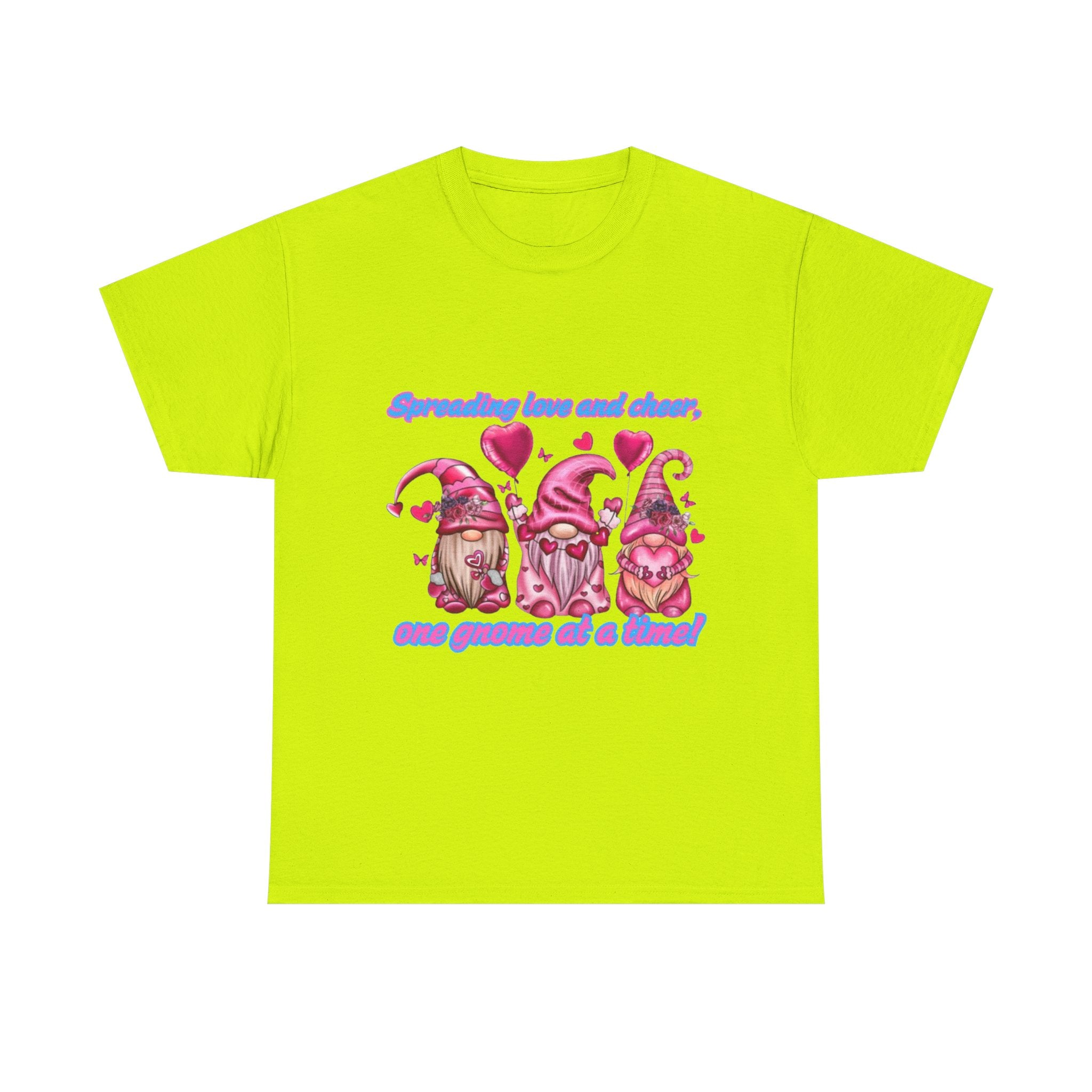 Spreading Love And Cheer, One Gnome At A Time Unisex Heavy Cotton T-Shirt