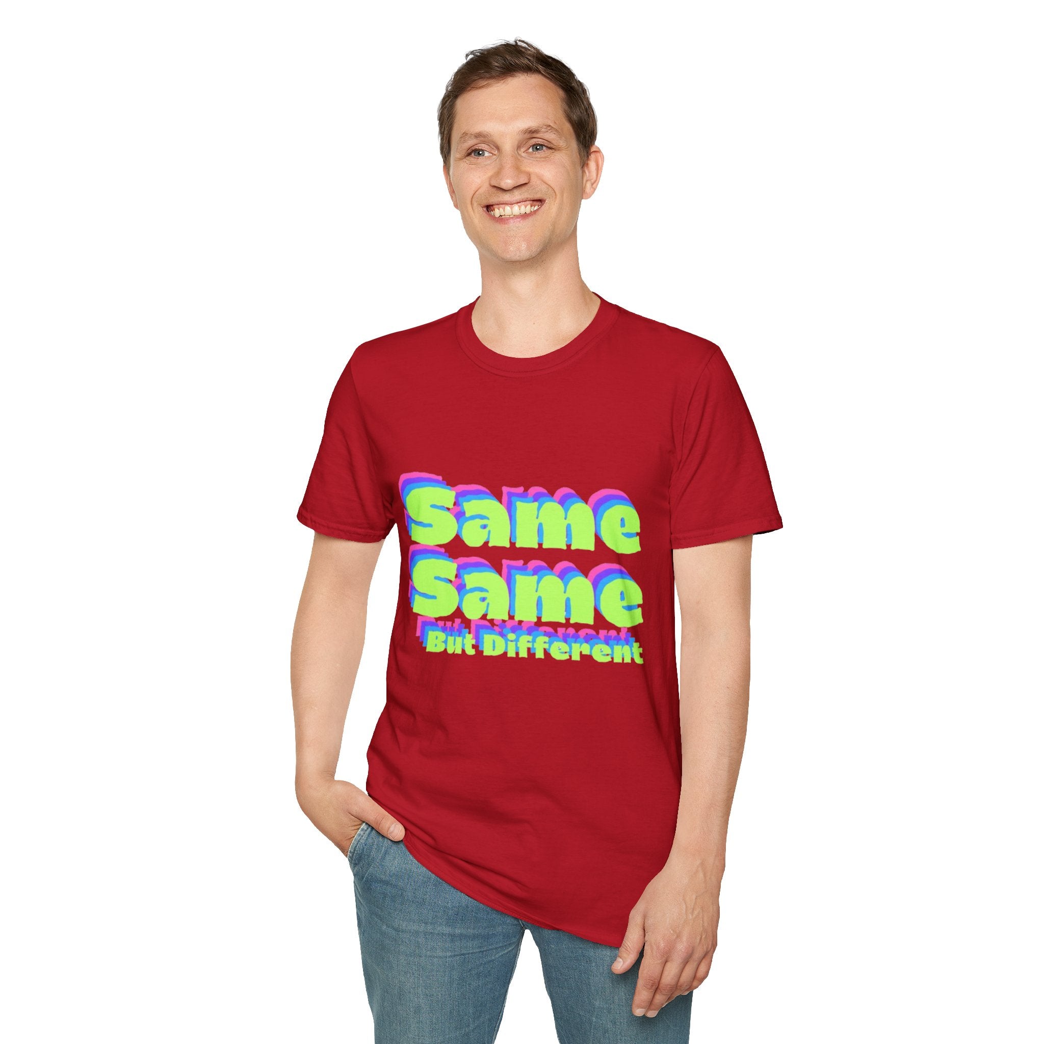 Same Same But Different, Unisex Softstyle T-Shirt