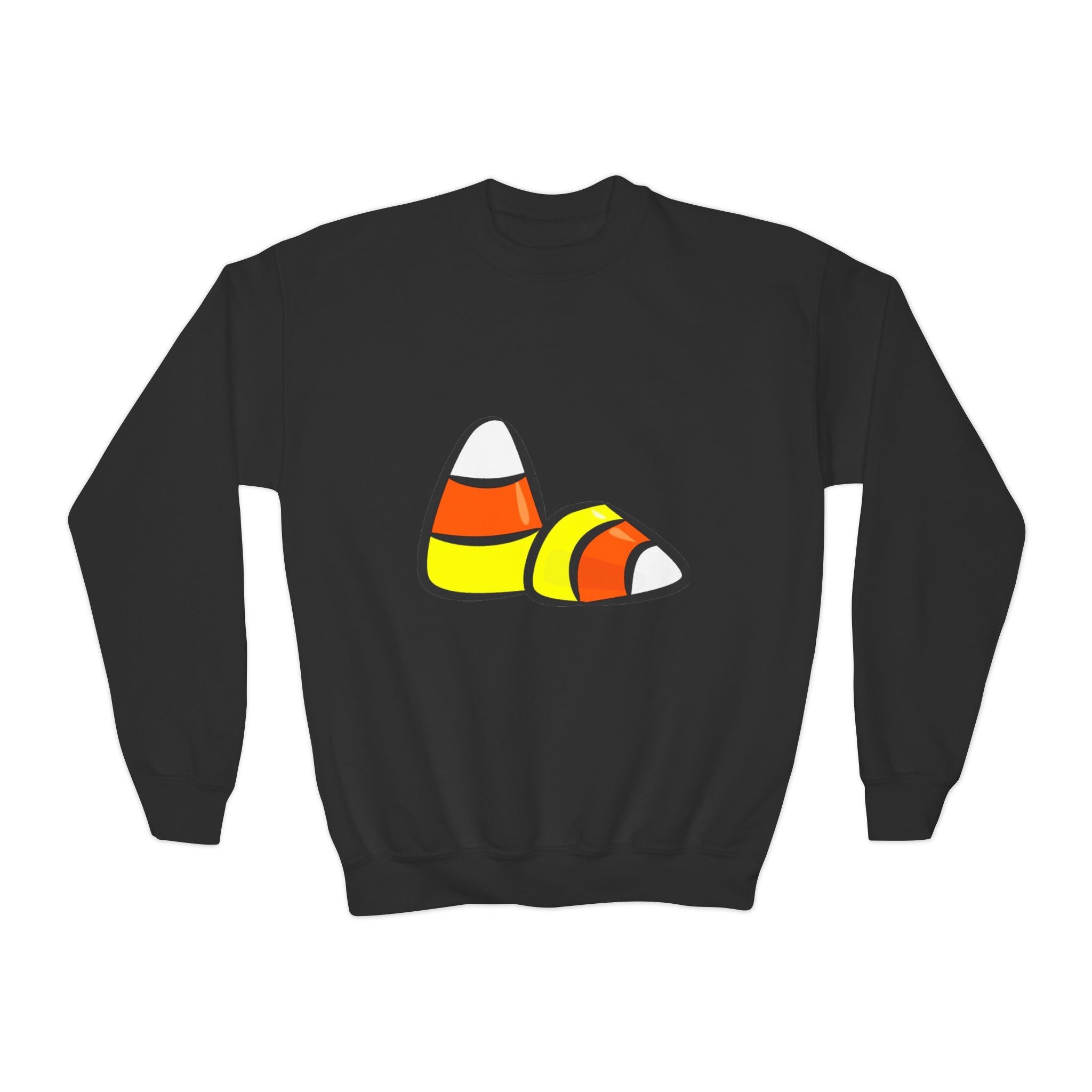 Halloween Candy Corn Youth Crewneck Sweatshirt