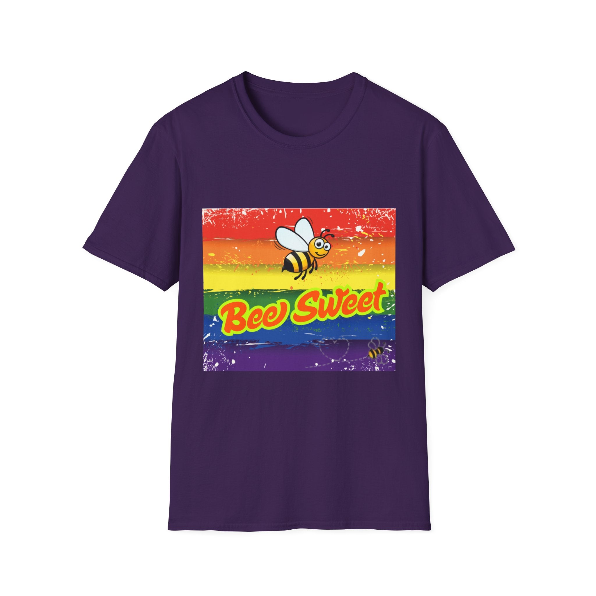 Bee Sweet Rainbow Unisex Softstyle T-Shirt