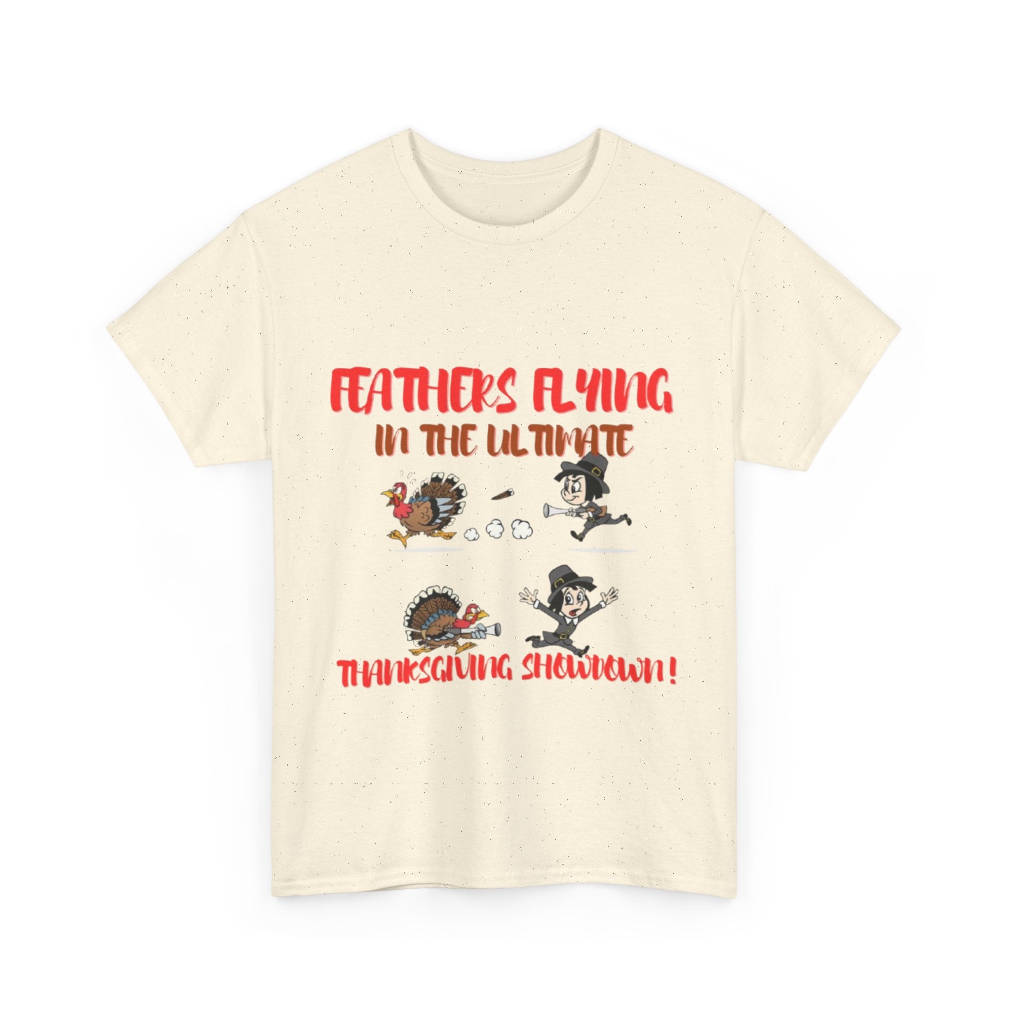Feathers Flying In The Ultimate Thanksgiving Challenge Unisex Heavy Cotton T-Shirt