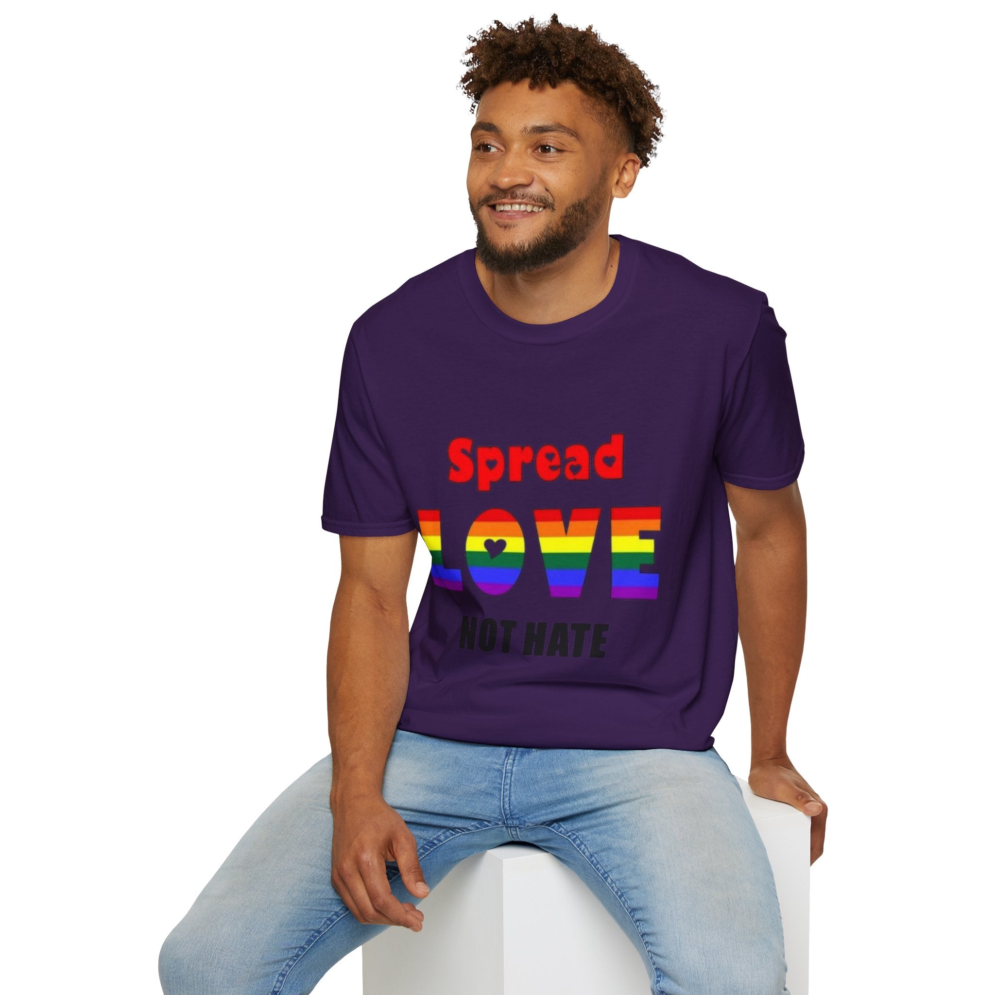 Spread Love Not Hate Unisex Softstyle T-Shirt