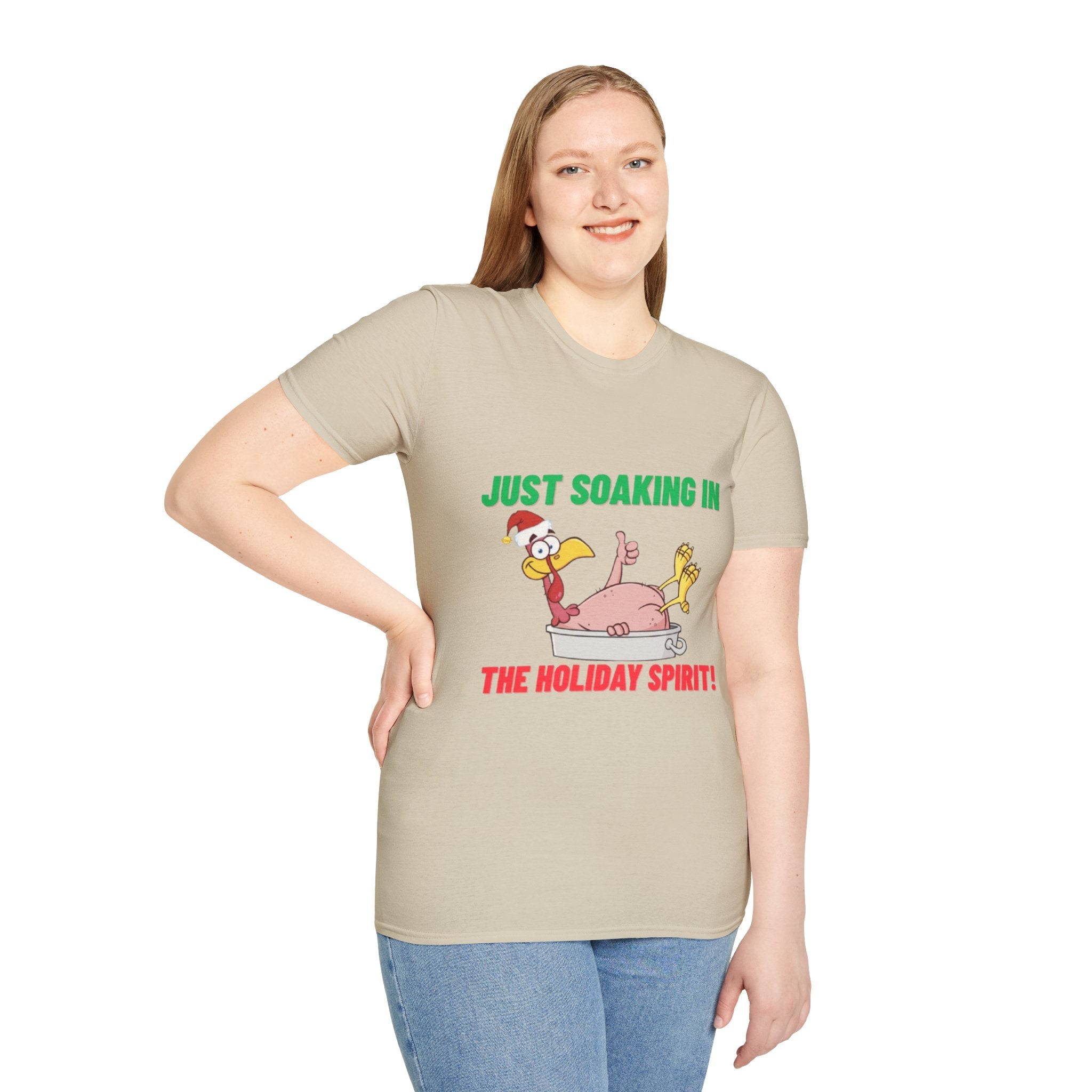 Just Soaking In The Holiday Spirit Unisex Softstyle T-Shirt