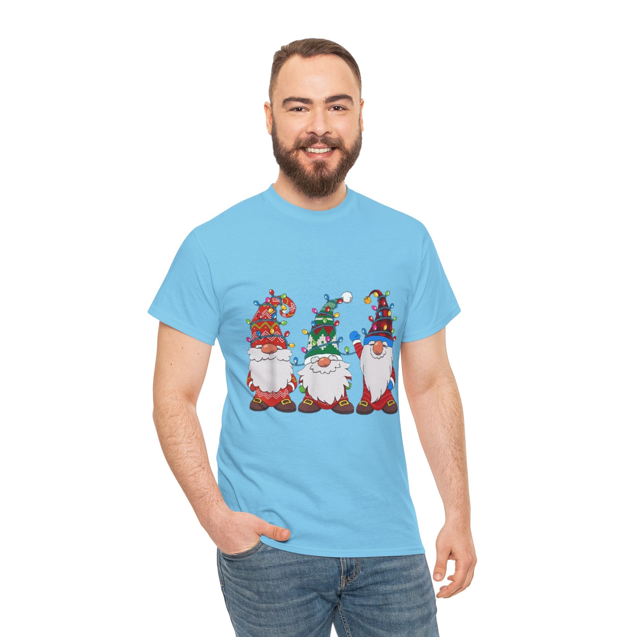 Christmas Gnome Unisex Heavy Cotton T-Shirt
