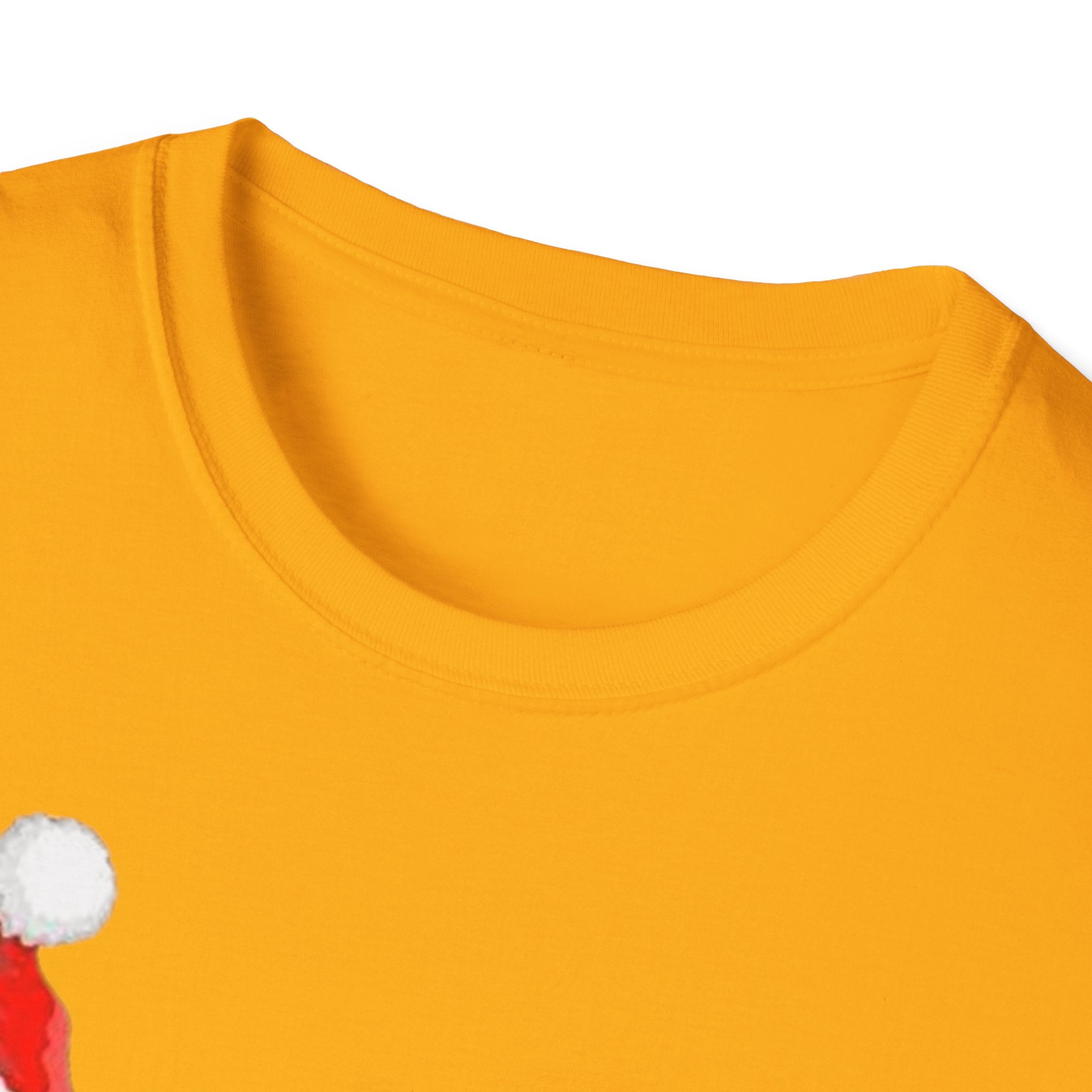 Christmas Santa and Reindeer Unisex Softstyle T-Shirt