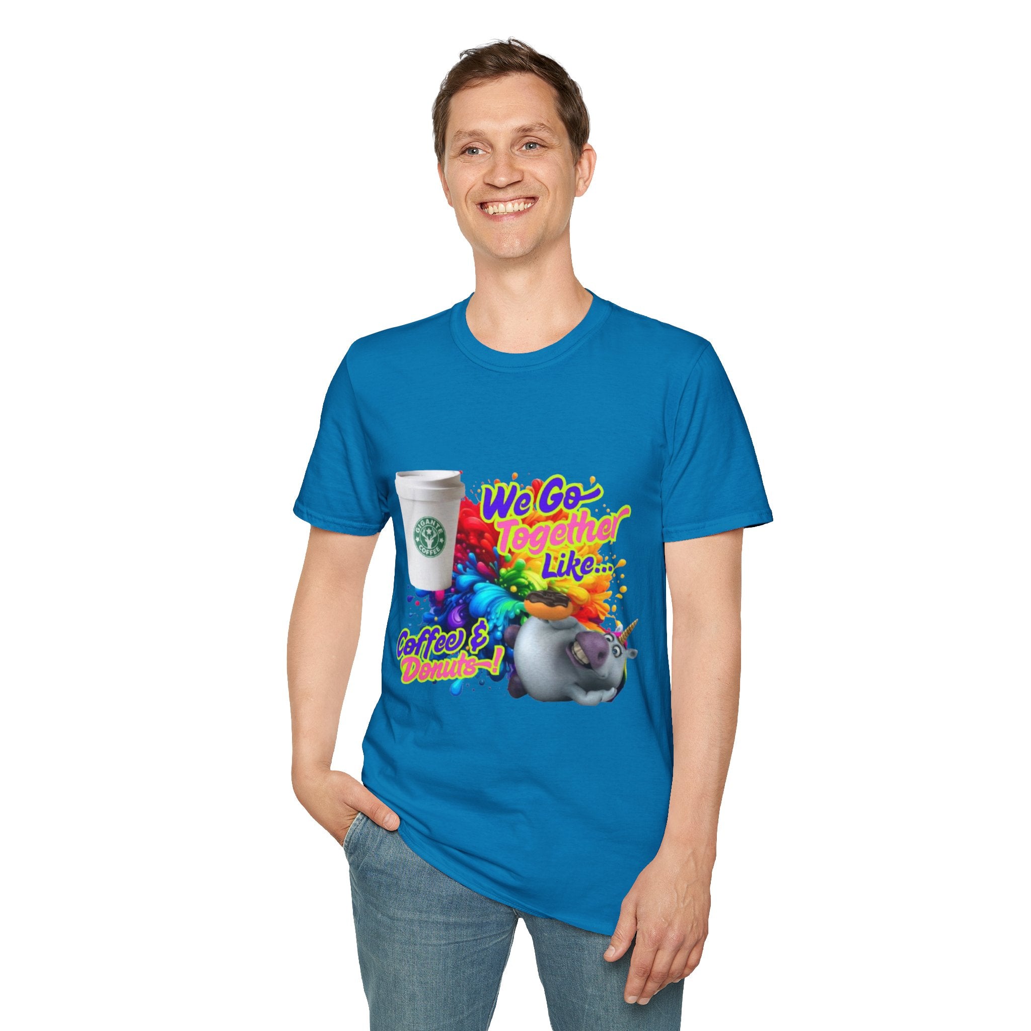 We Go Together Like Coffee & Donuts Unisex Softstyle T-Shirt