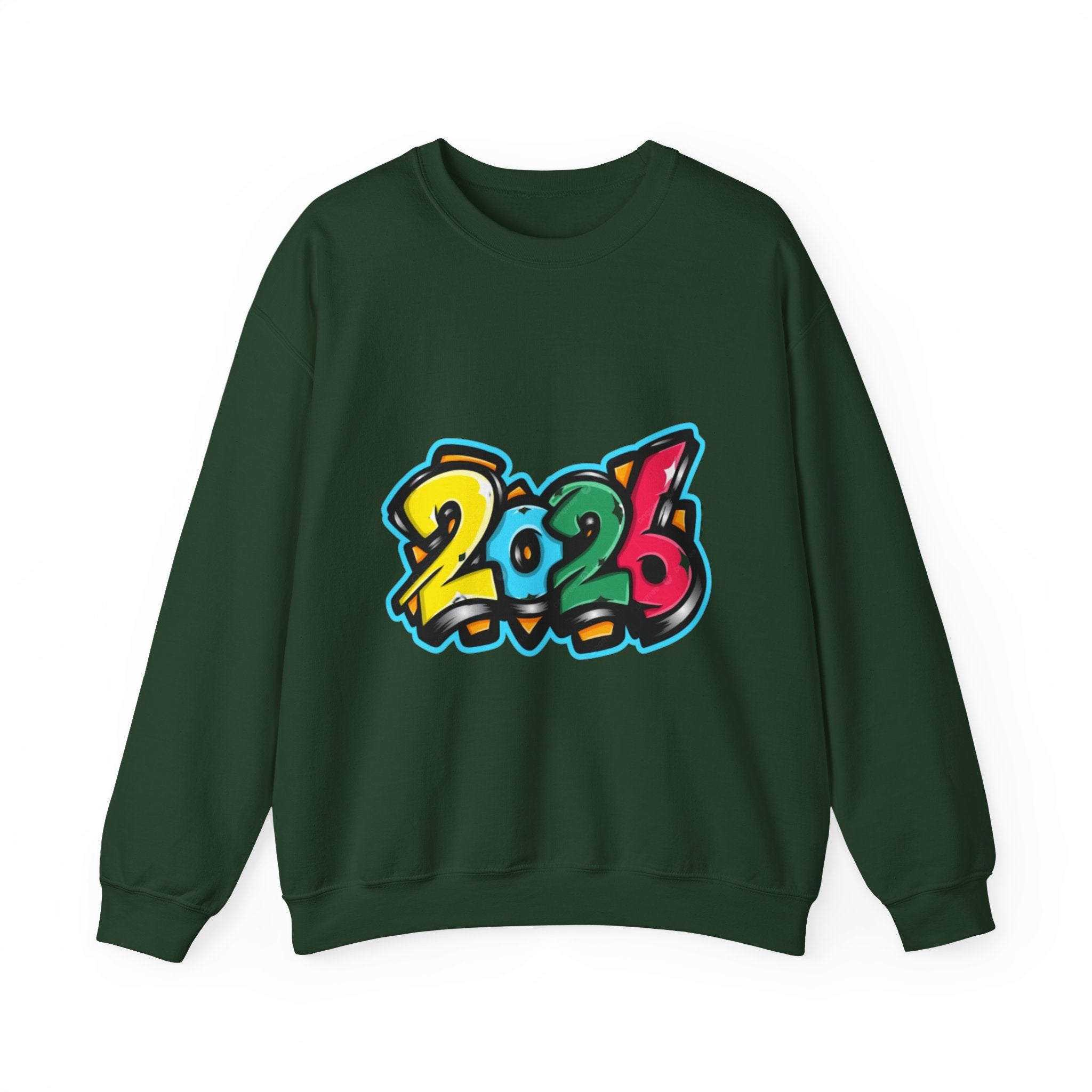 2026 Graffiti Style Unisex Heavy Blend™ Crewneck Sweatshirt