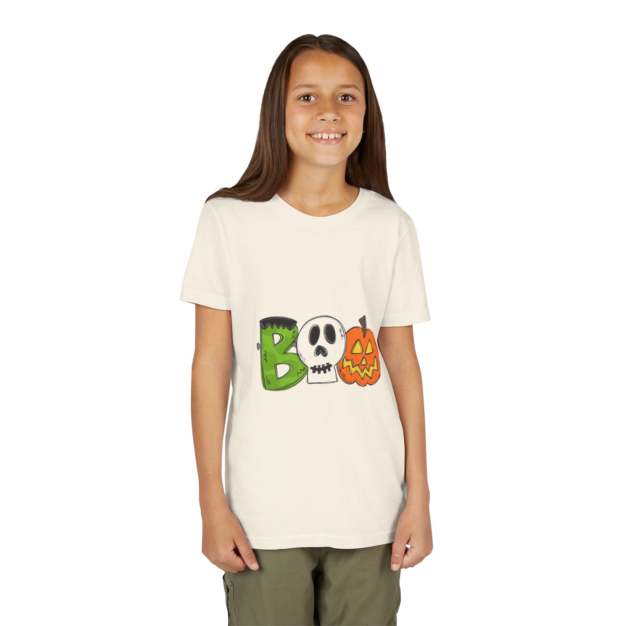 Halloween Boo Youth Short Sleeve T-Shirt