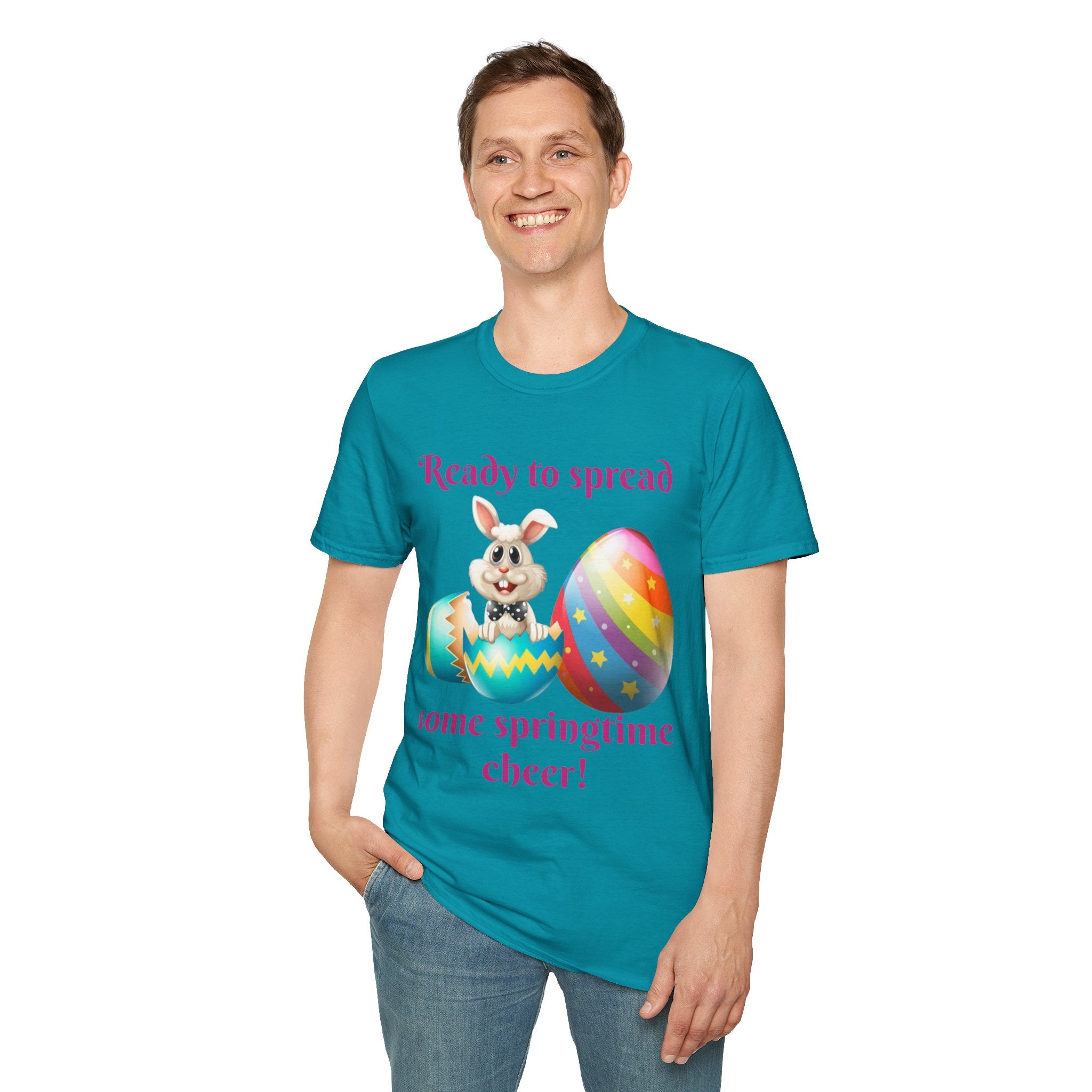 Ready To Spread Some Springtime Cheer Bunny Unisex Softstyle T-Shirt