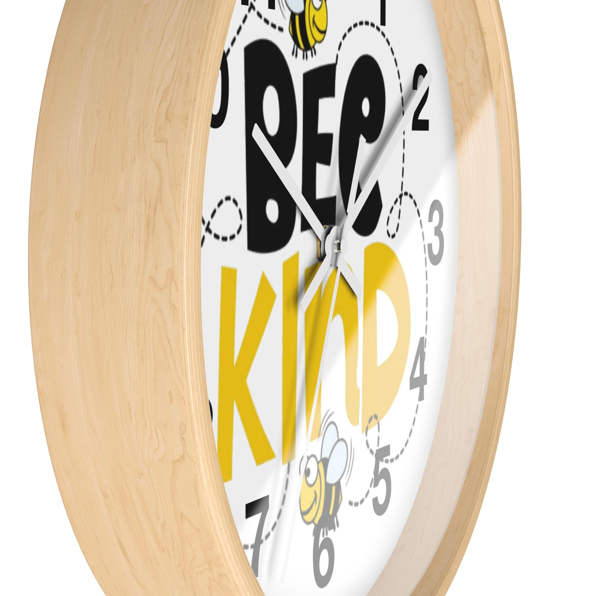 Bee Kind Inspirational Wall Clock