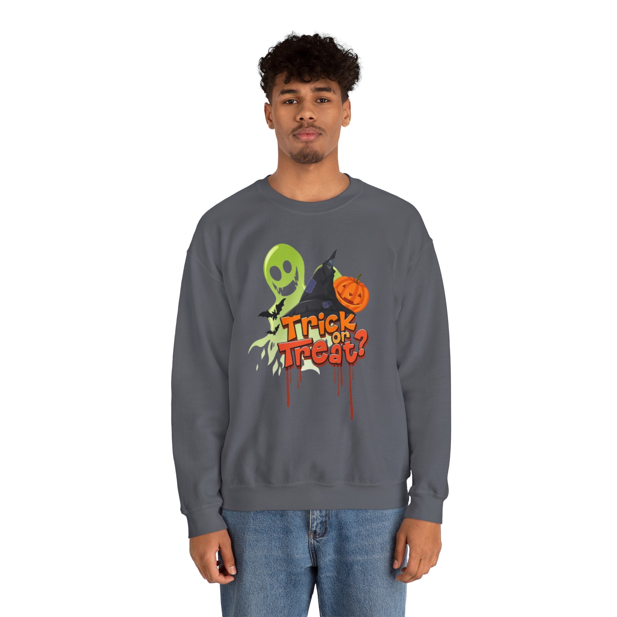 Halloween Trick or Treat Unisex Heavy Blend™ Crewneck Sweatshirt