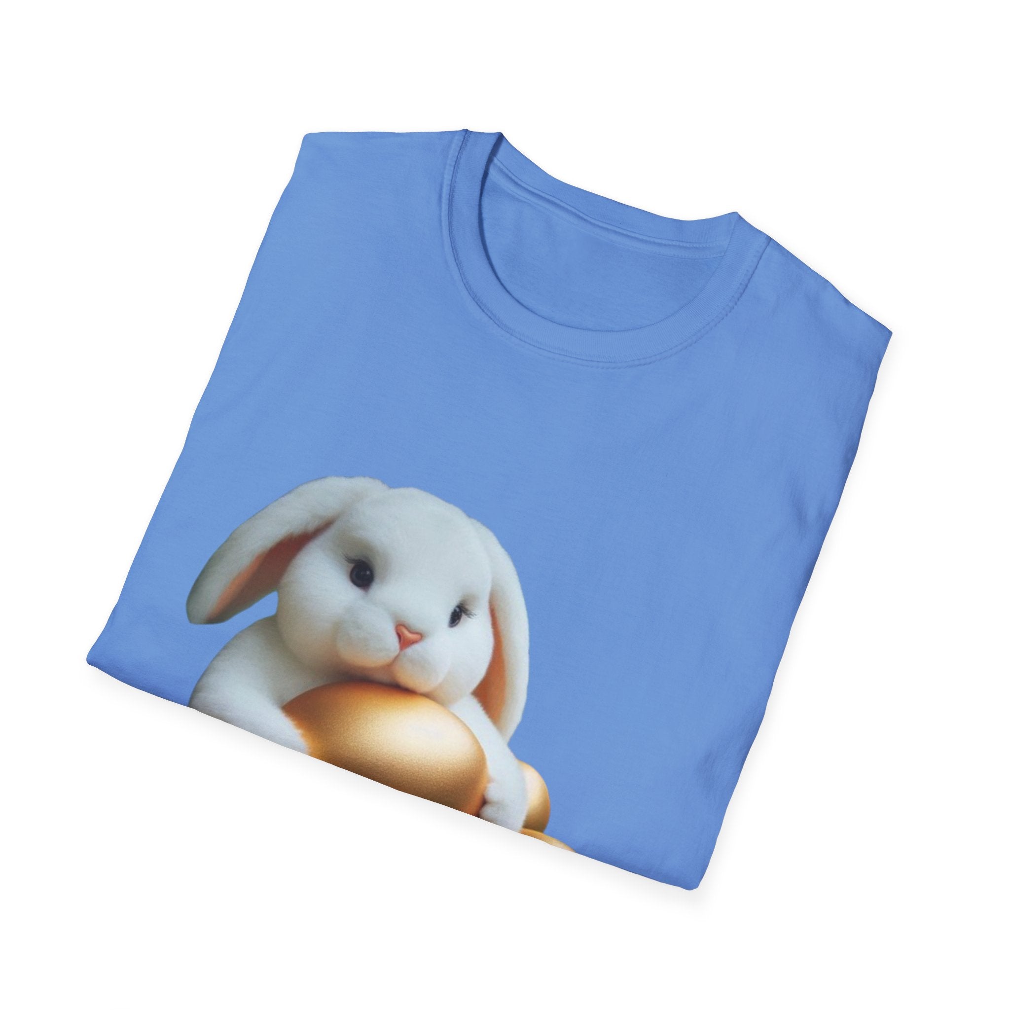 Easter Bunny And His Golden Eggs Unisex Softstyle T-Shirt