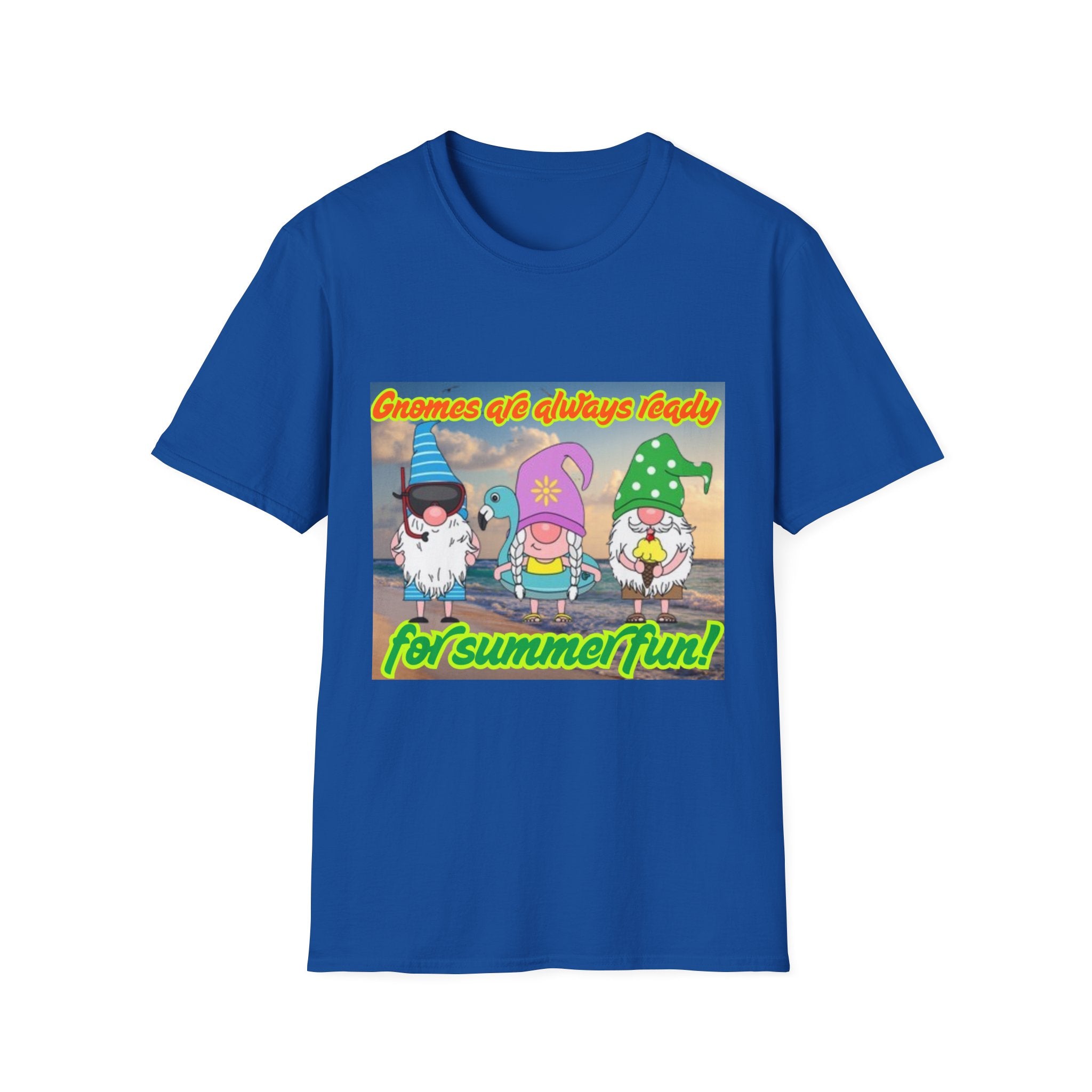 Gnomes Are Always Ready For Summer Fun! Unisex Softstyle T-Shirt