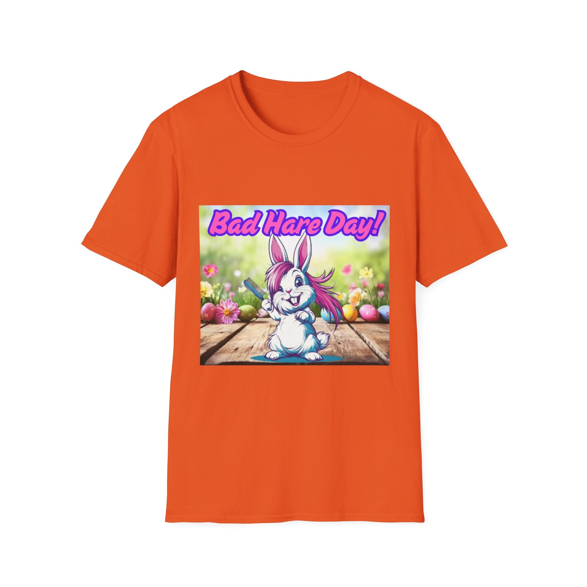 Bad Hare Day Unisex Softstyle T-Shirt