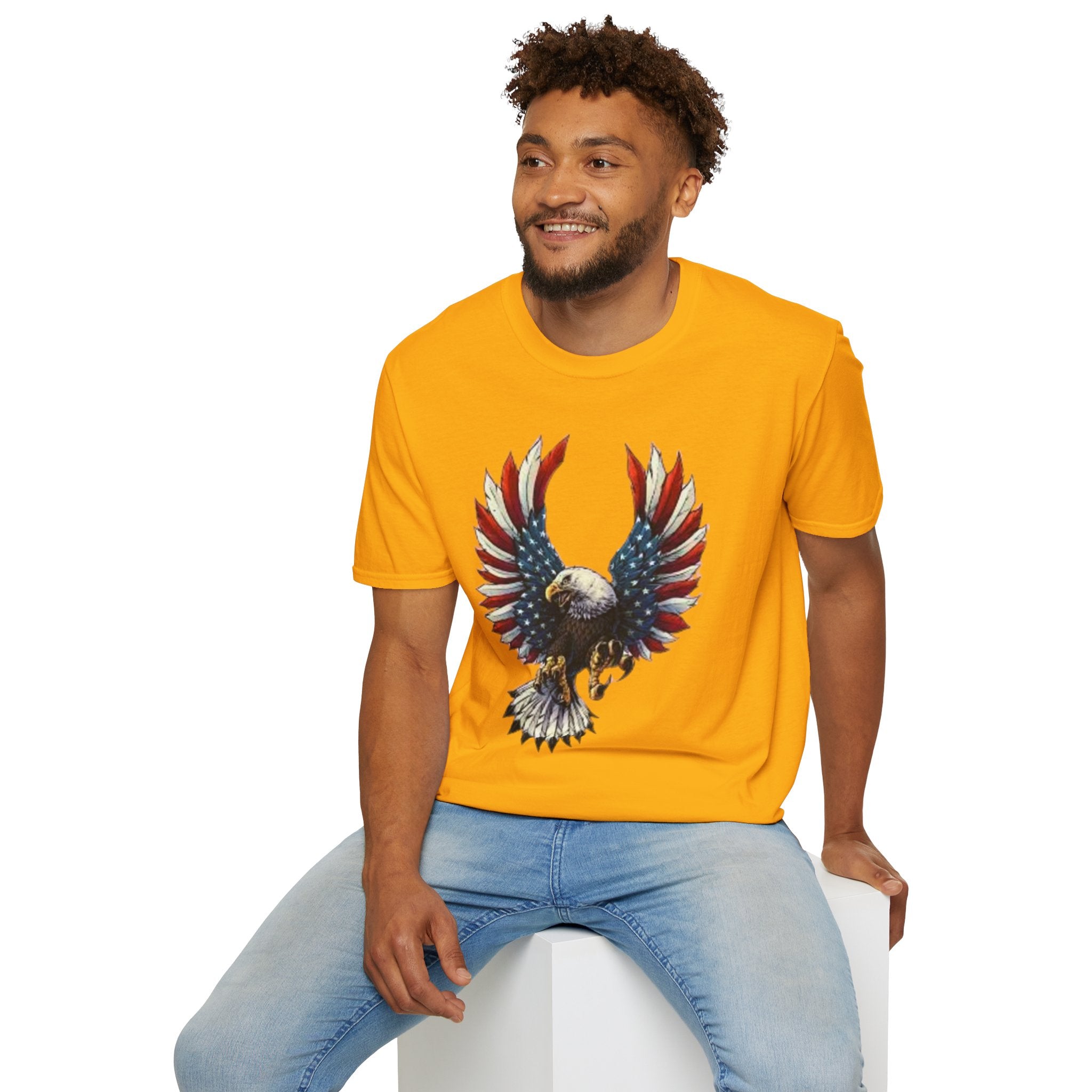 Patriotic Eagle Unisex Softstyle T-Shirt