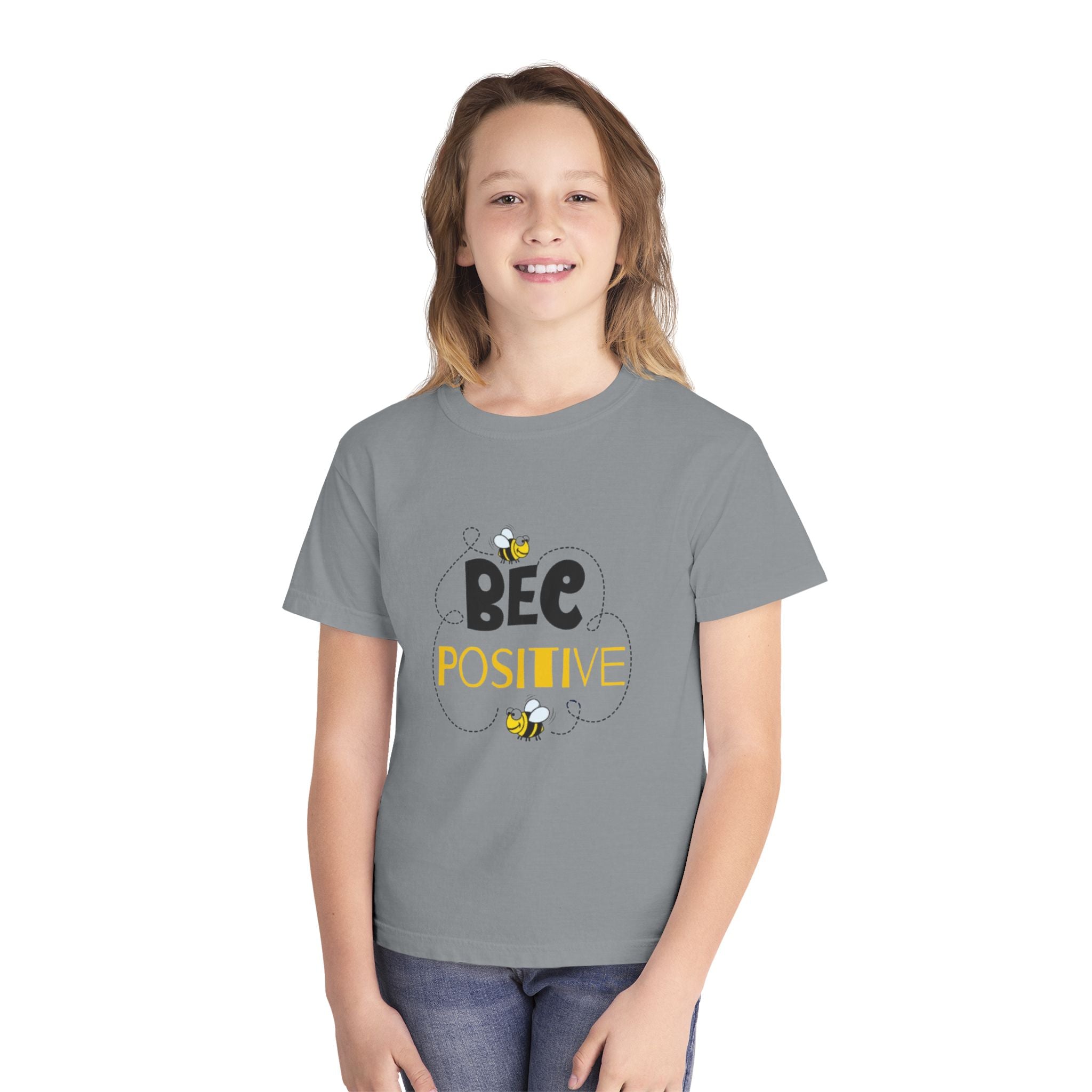 Bee Positive Youth Short Sleeve Midweight T-Shirt