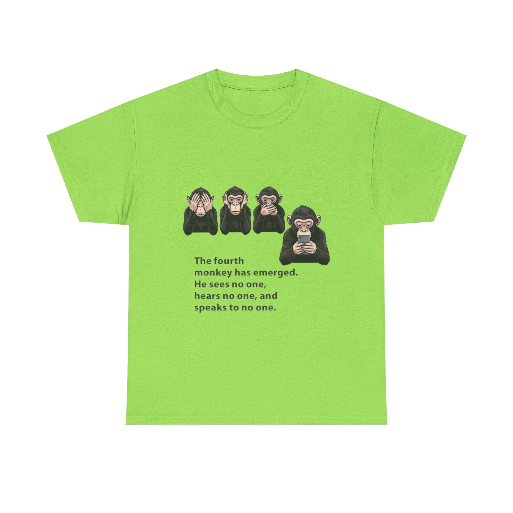 Four Monkeys Unisex Heavy Cotton T-Shirt